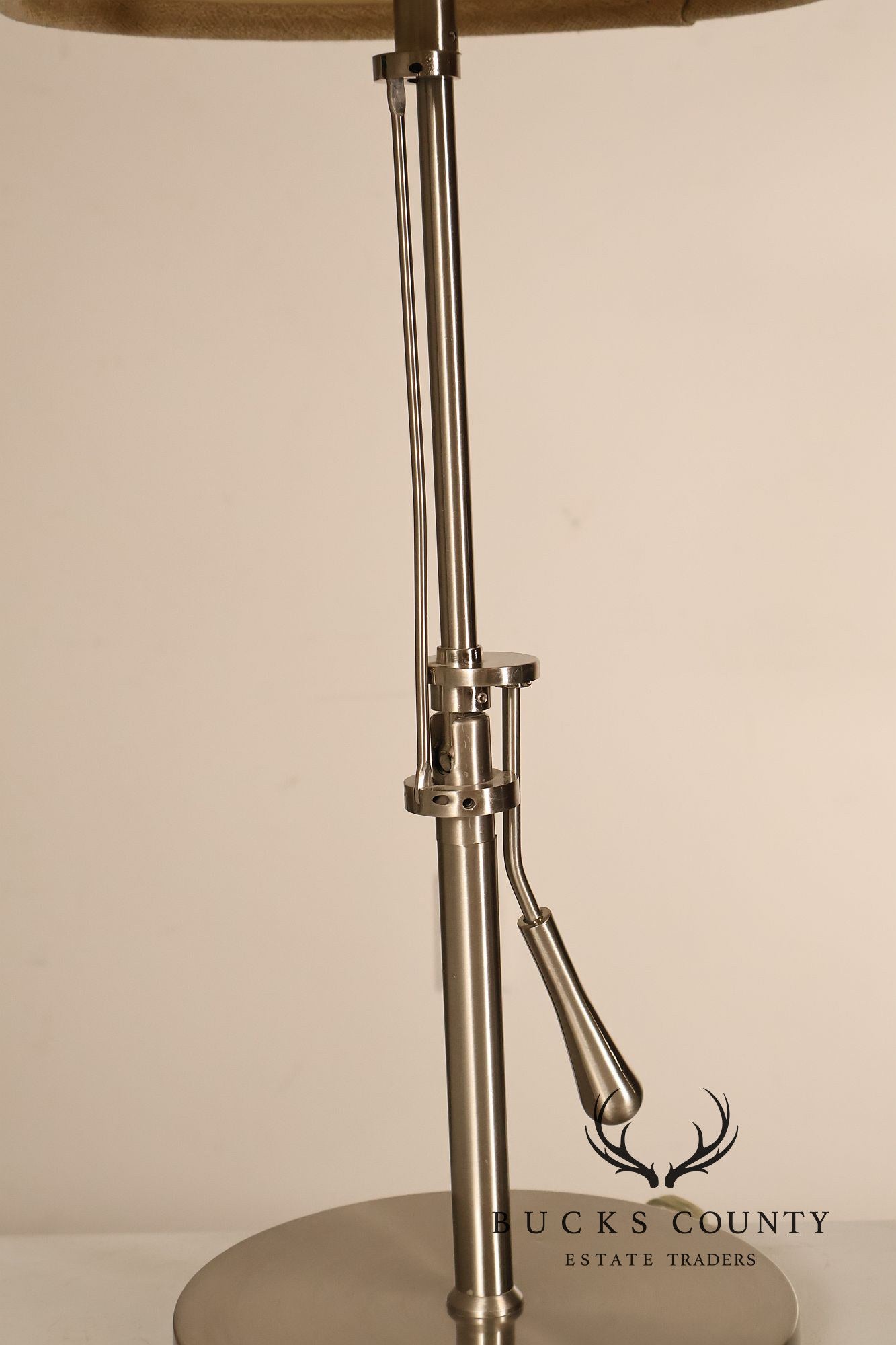 Contemporary Nickel Cantilever Table Lamp