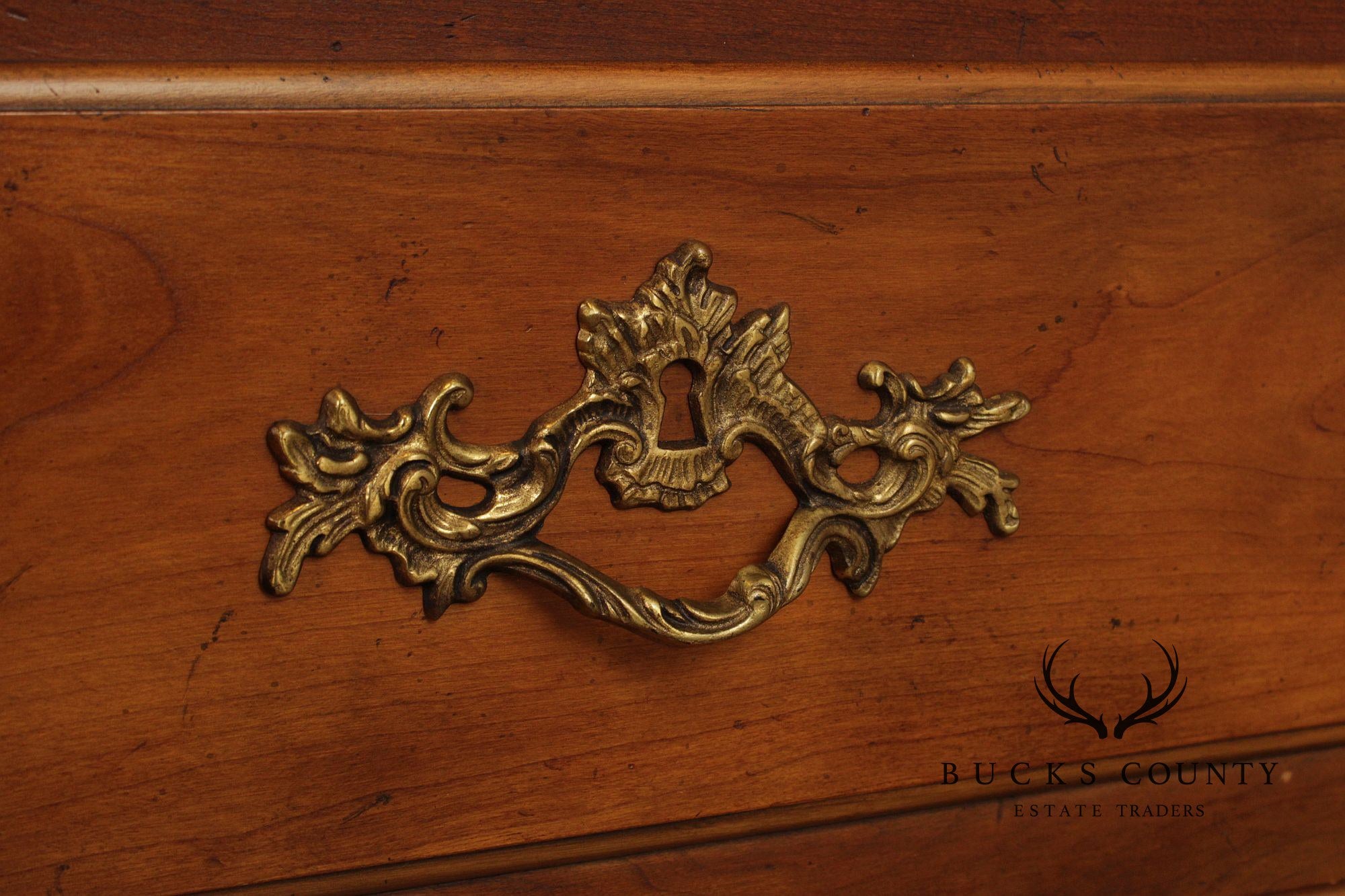 Baker Collector's Edition French Provincial Style Bookcase Top Secretary Desk