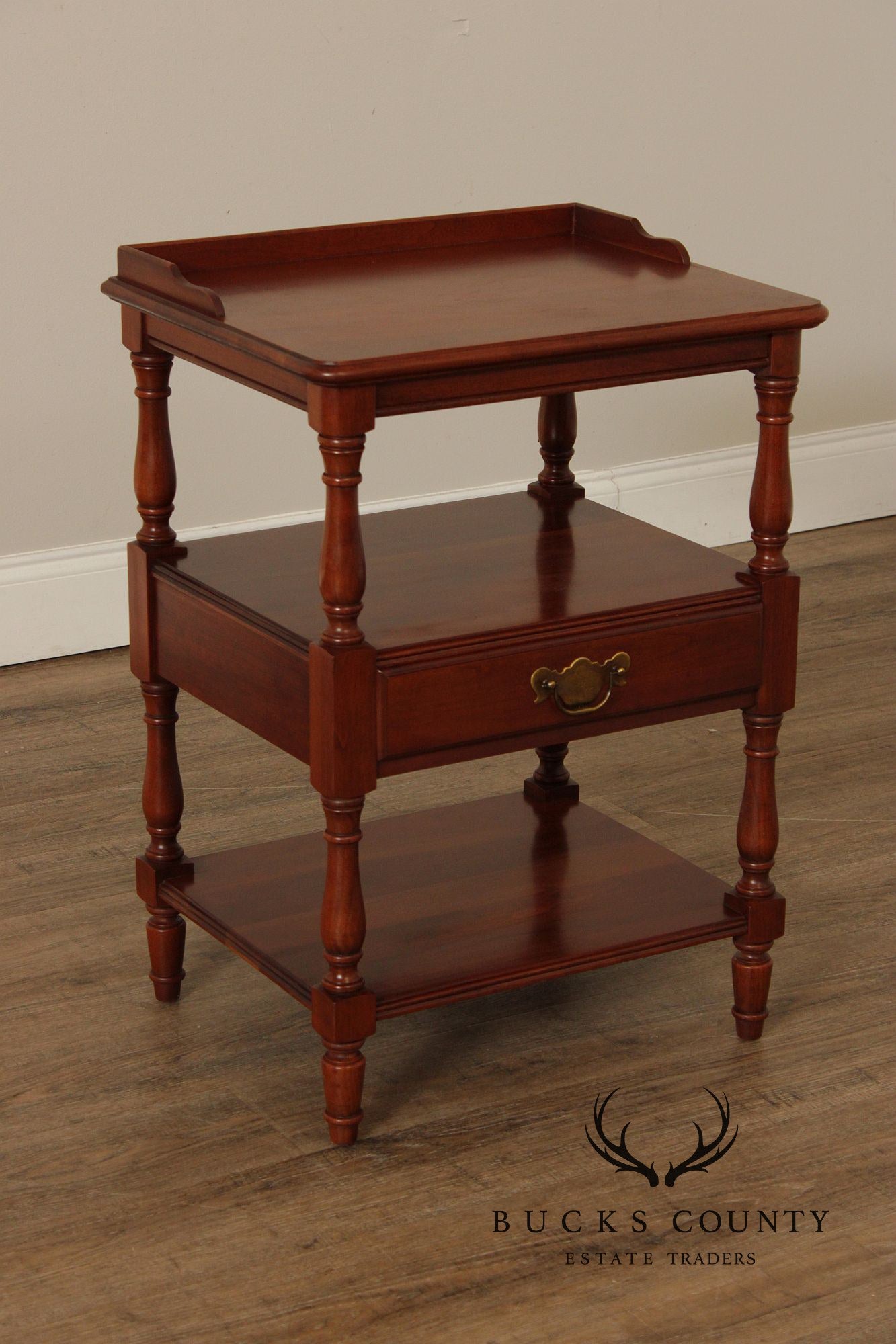 Pennsylvania House Cherry Three-Tier Nightstand