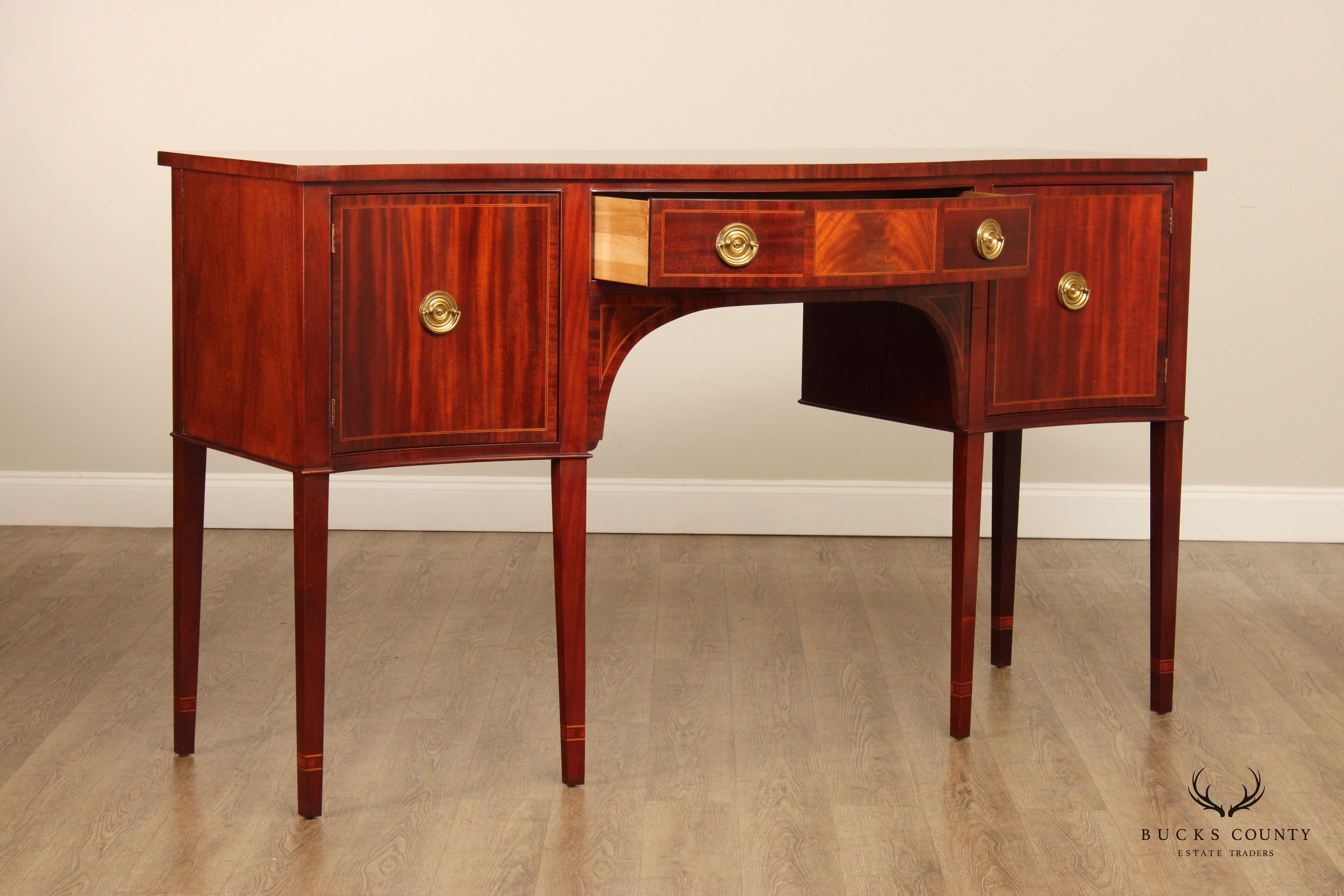 Baker Federal Style Mahogany Inlaid Sideboard