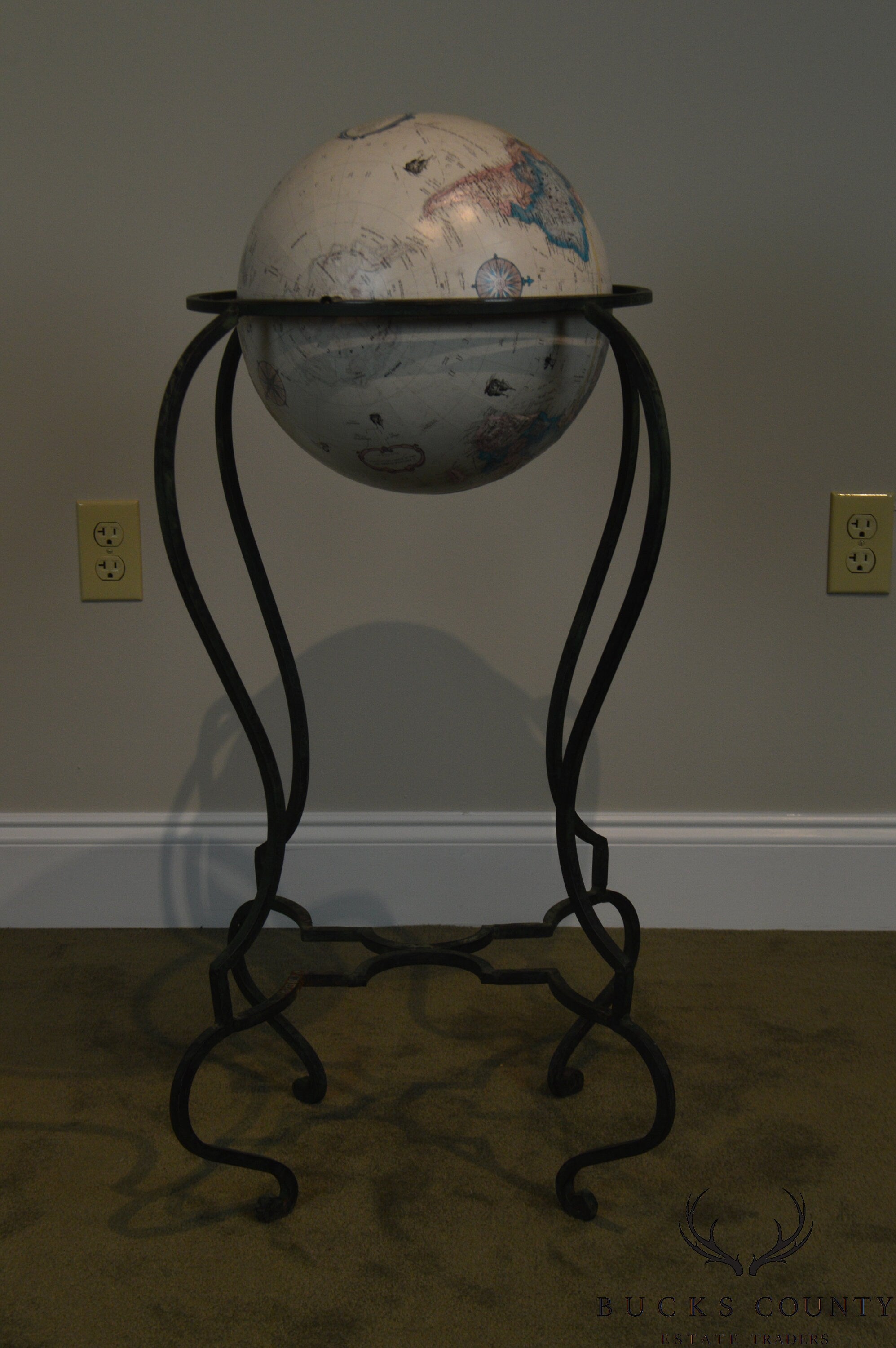 Replogle Iron Base Standing Floor Globe