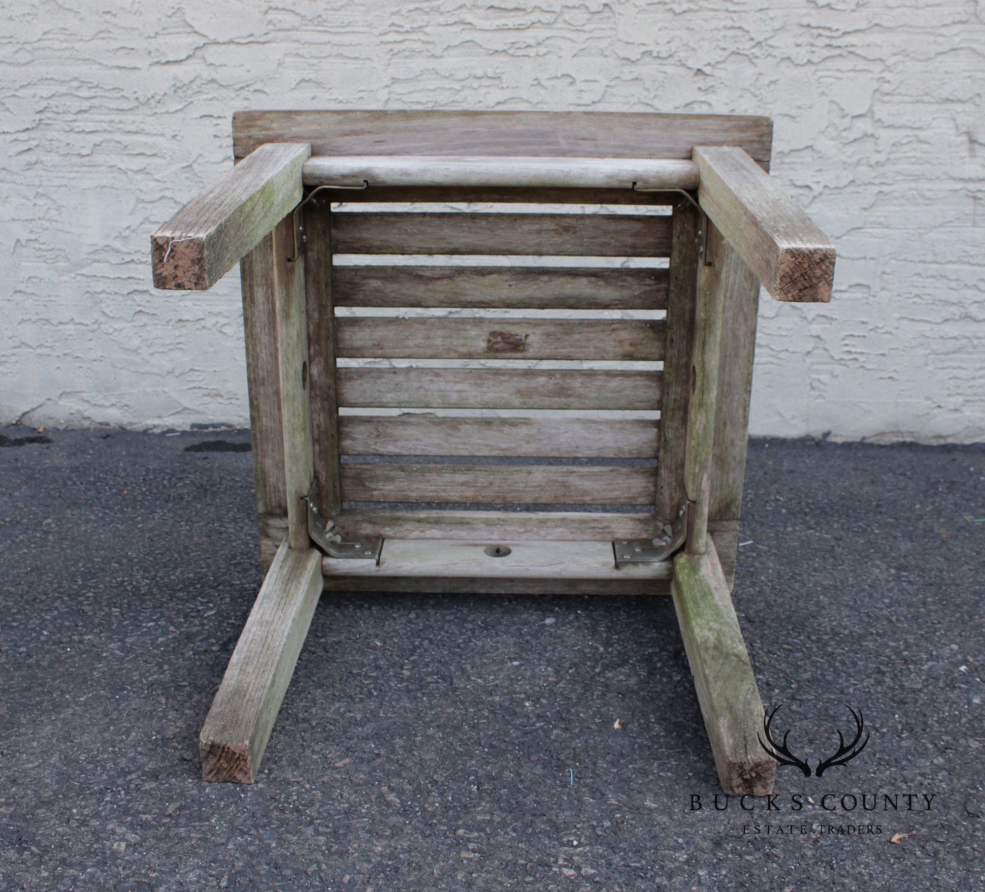 Smith & Hawken Teak Patio End Table