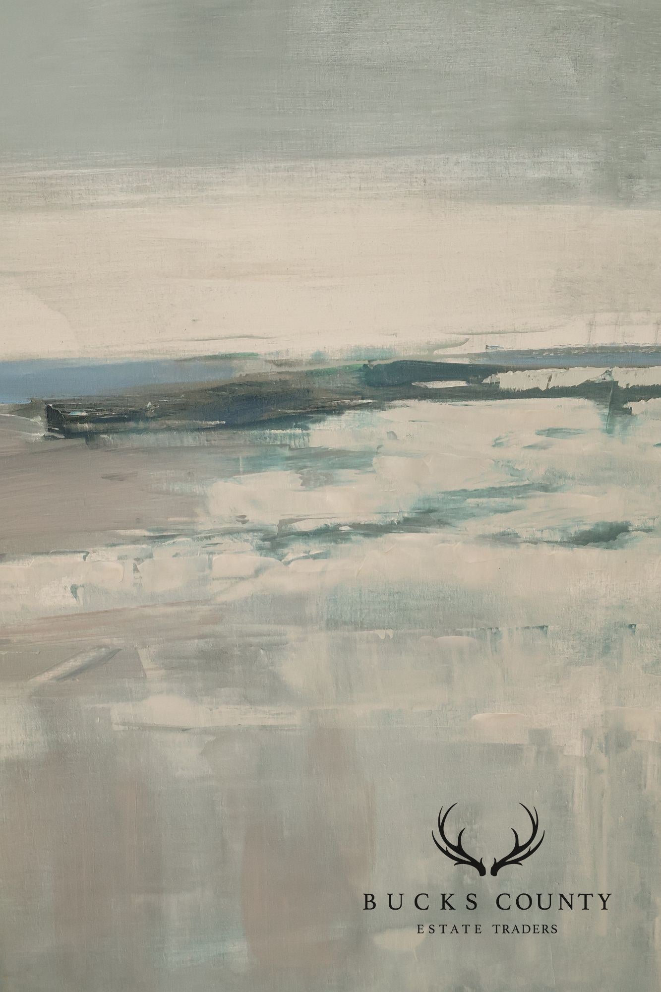 Abstract Ocean Landscape Painting, 'Off the Path'