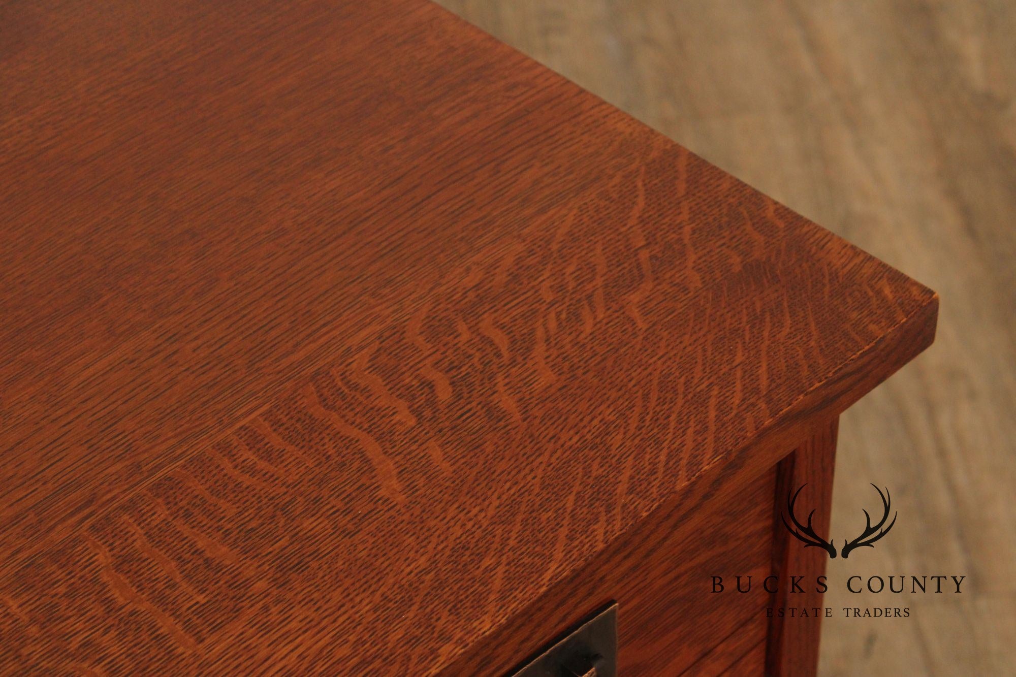 Stickley Mission Collection Oak Long File Desk Credenza
