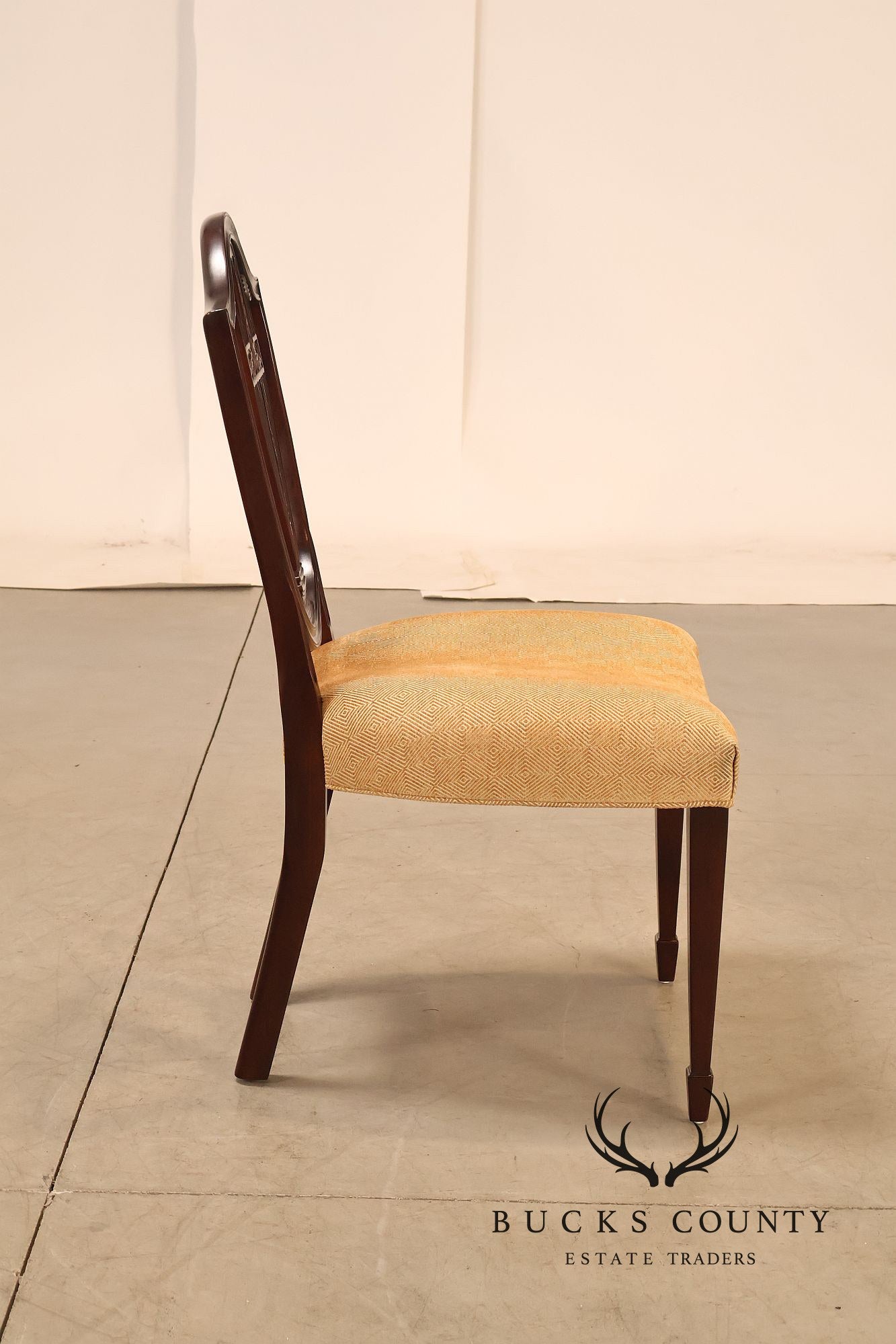 Baker Hepplewhite Style Pair of Mahogany Side Chairs