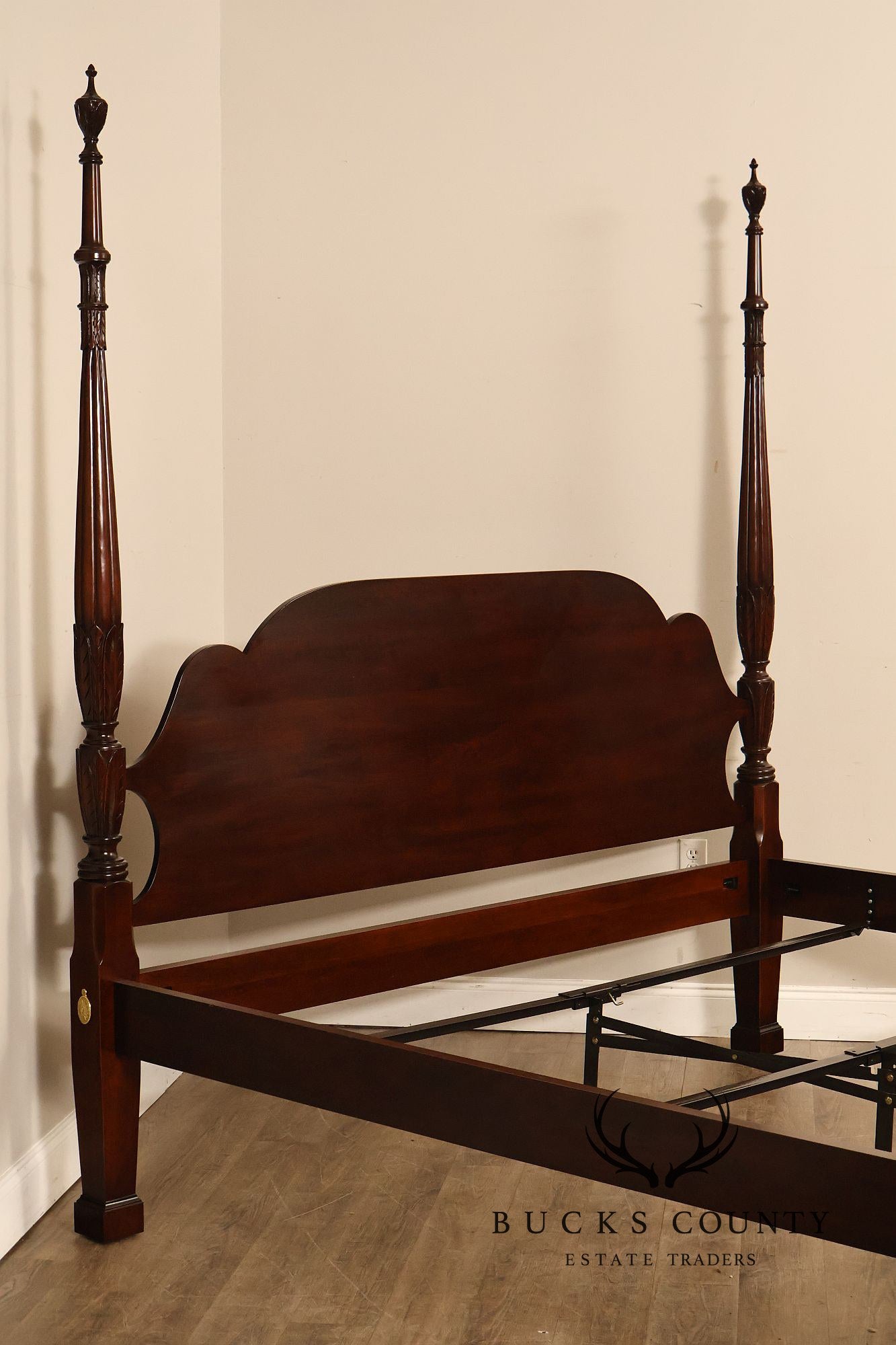 Statton King Size Carved Cherry Poster Bed
