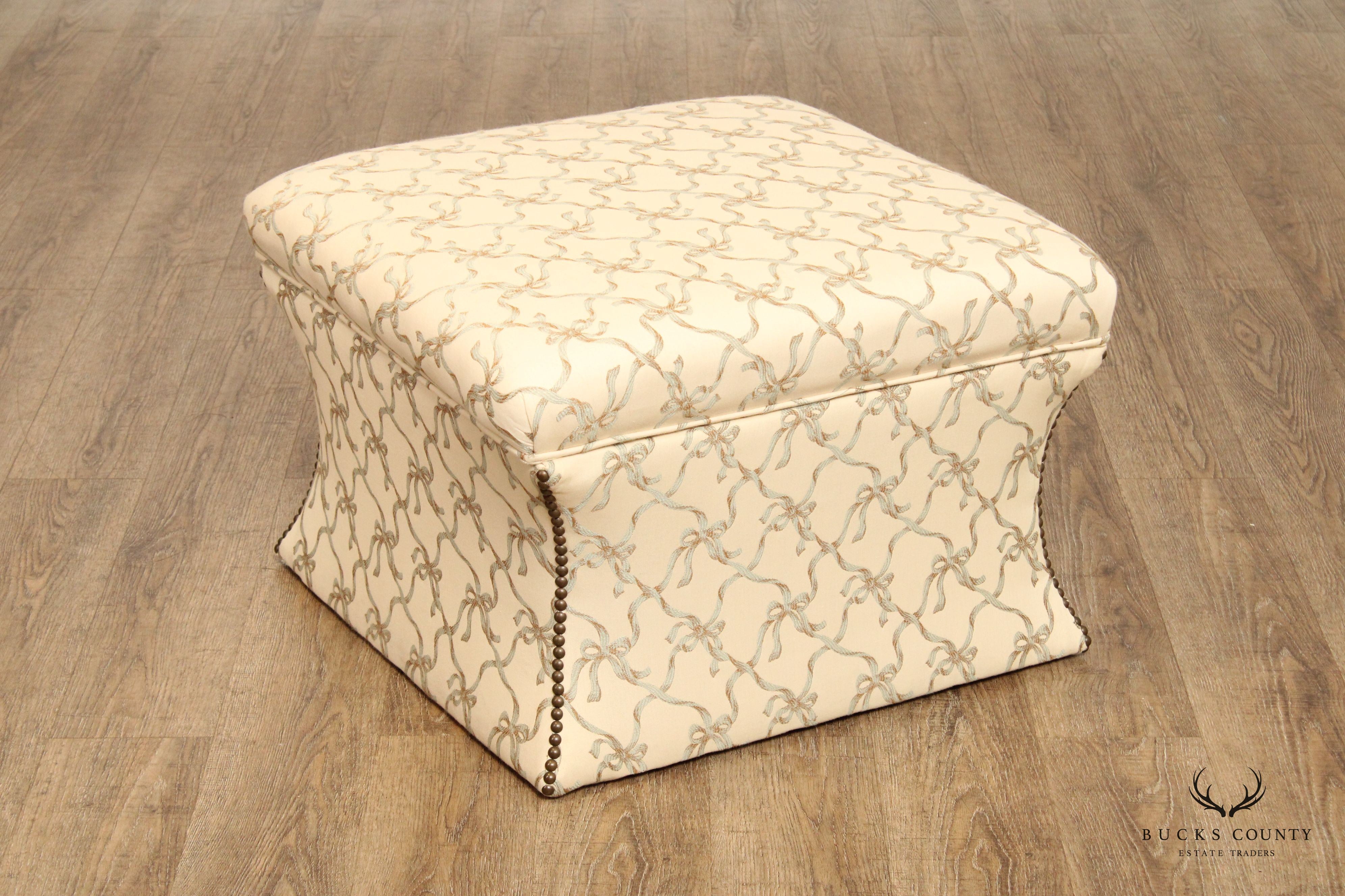 Cox Manufacturing Custom Upholstered Storage Ottoman