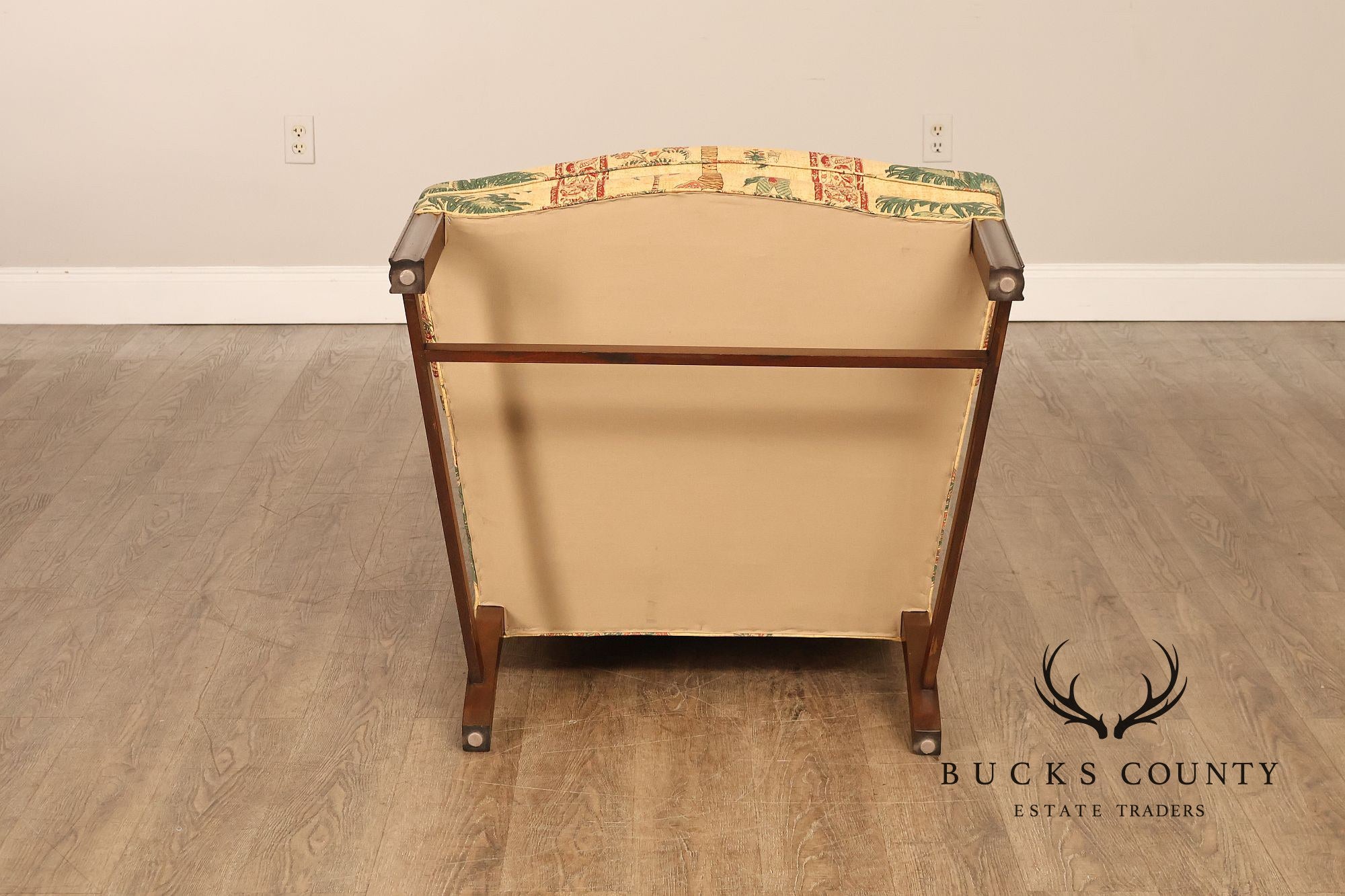 Kittinger Williamsburg Adaptation Chippendale Style Mahogany Wing Chair