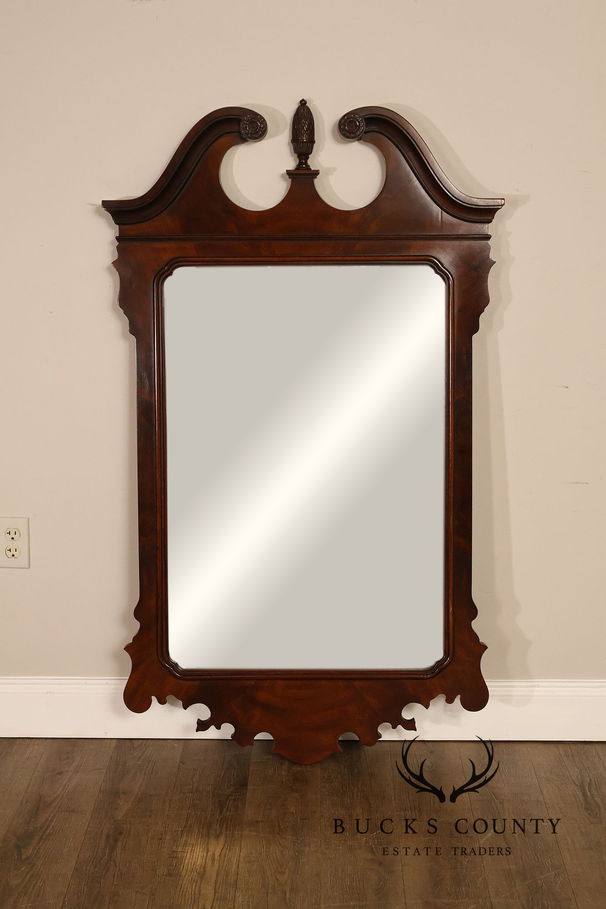 Drexel Heritage Chippendale Style Mahogany Wall Mirror