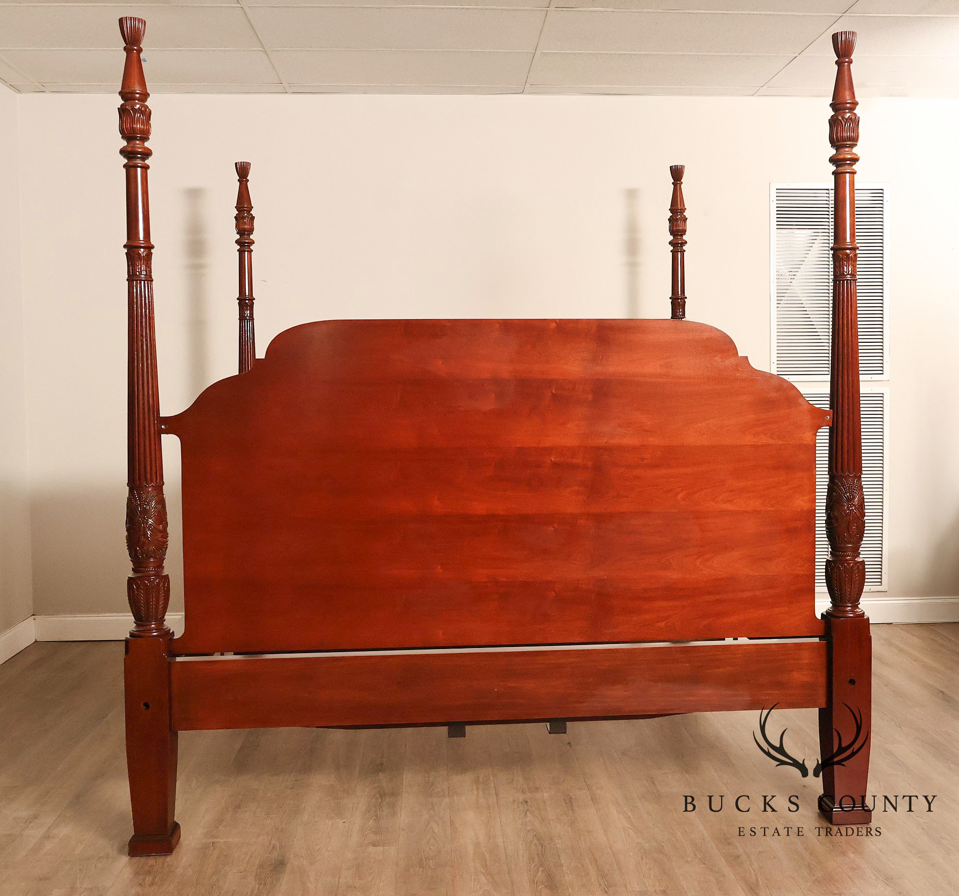 Councill King Size Mahogany Poster Bed Frame