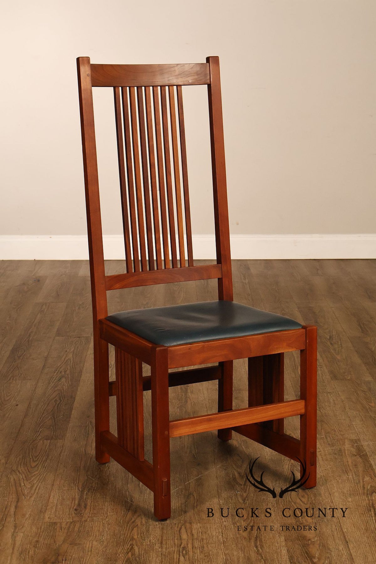 Stickley Mission Collection Cherry Set Of 6 Spindle Back Dining Chairs