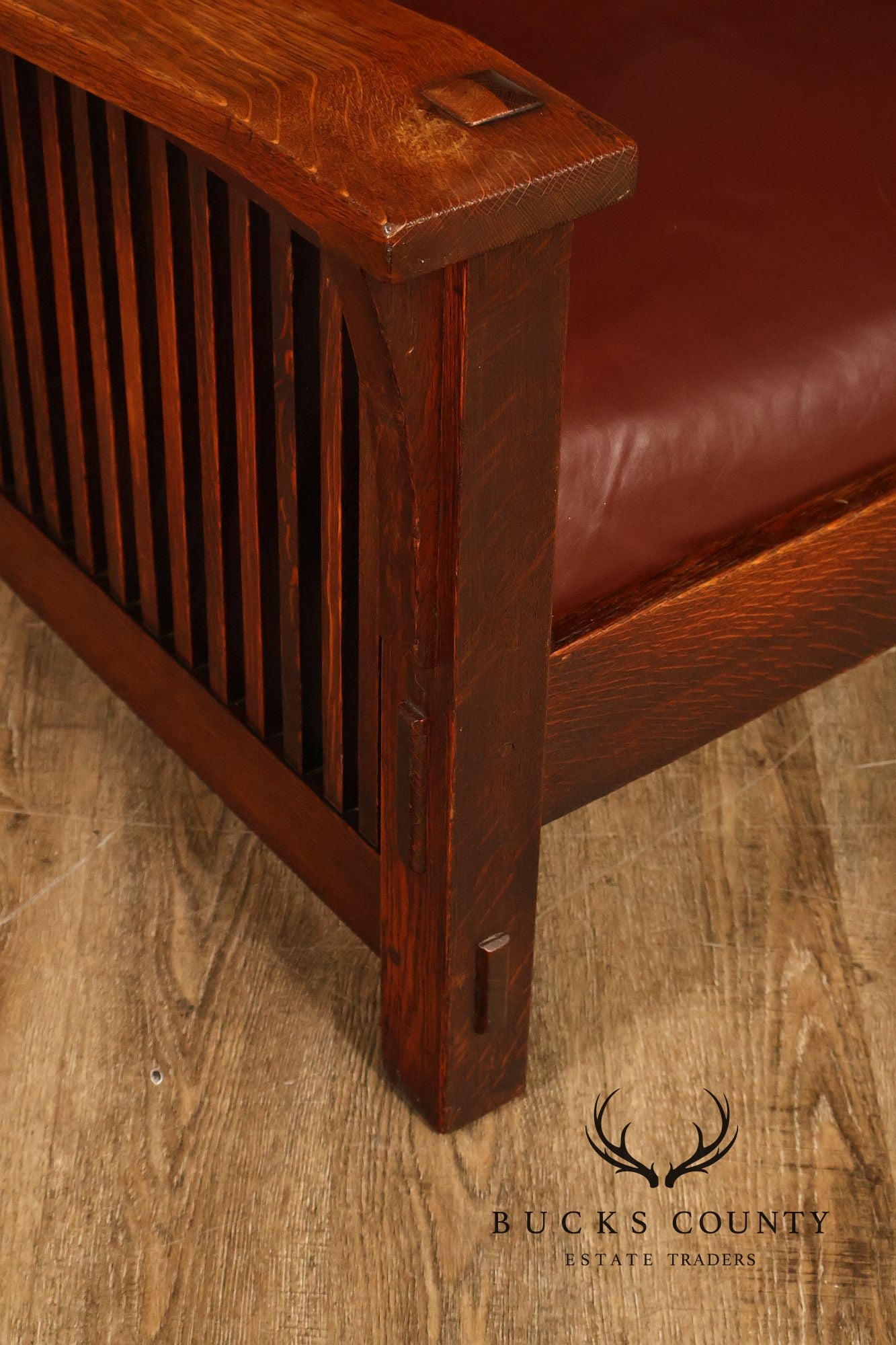 Antique Gustav Stickley No. 369 Mission Oak Reclining Morris Chair