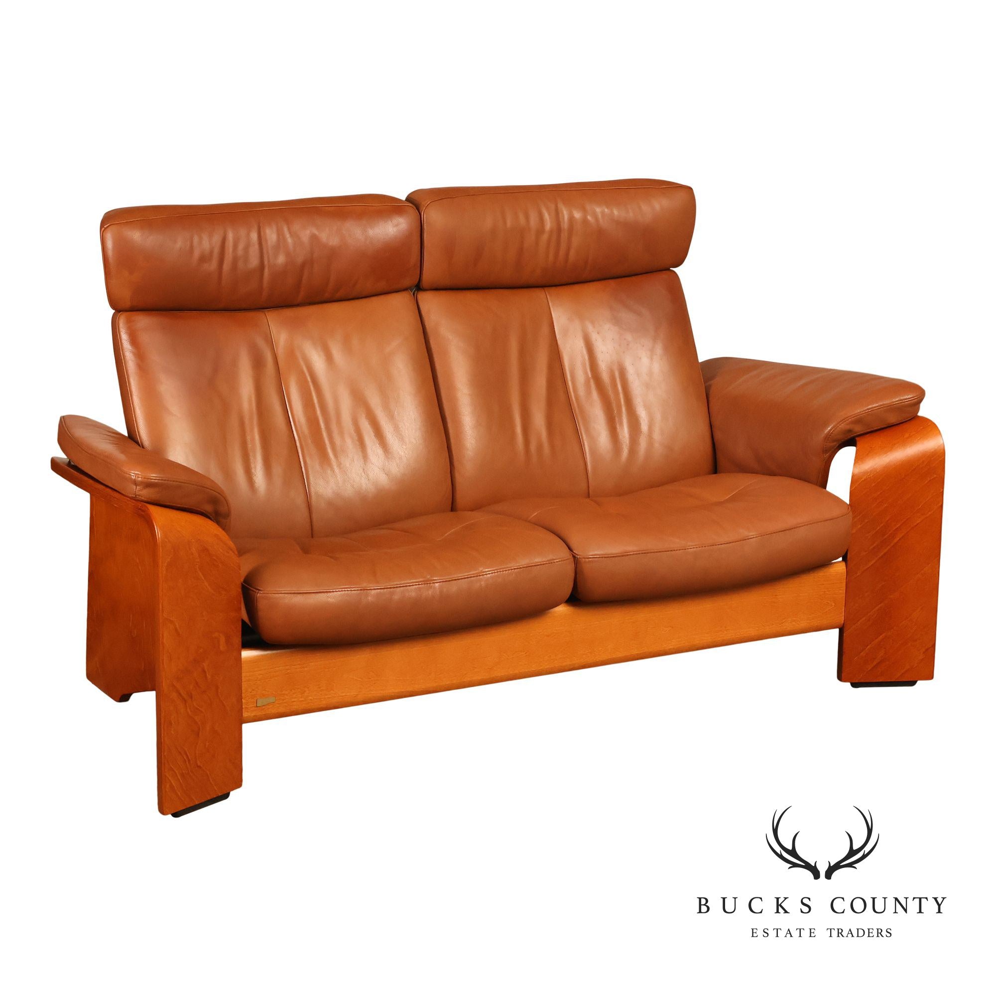 Ekornes Stressless Pegasus Leather Loveseat