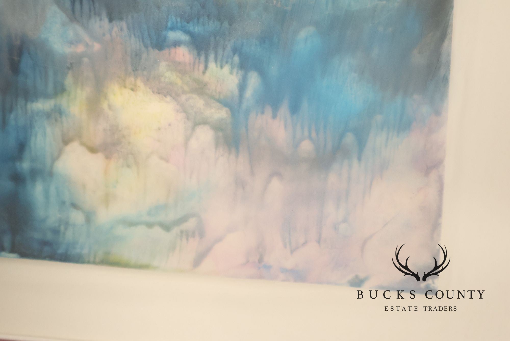 Suzanne S. Marinell Melted Wax Painting, Aurora Borealis