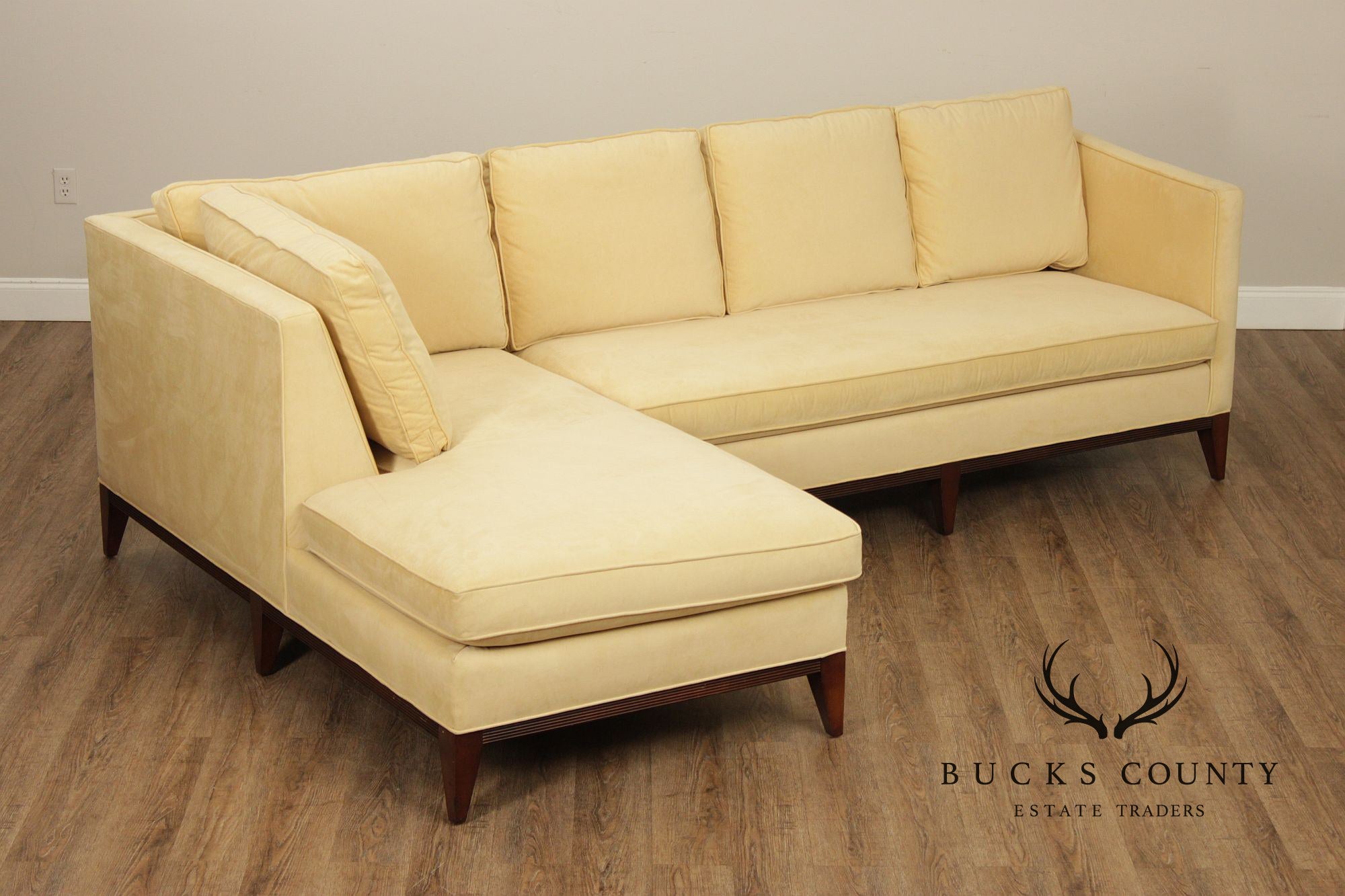 Sherrill Classic Modern Style Two-Piece Sectional Sofa