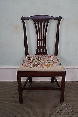 Berwyn Furniture 18th Century Style Mahogany Chippendale Side Chair