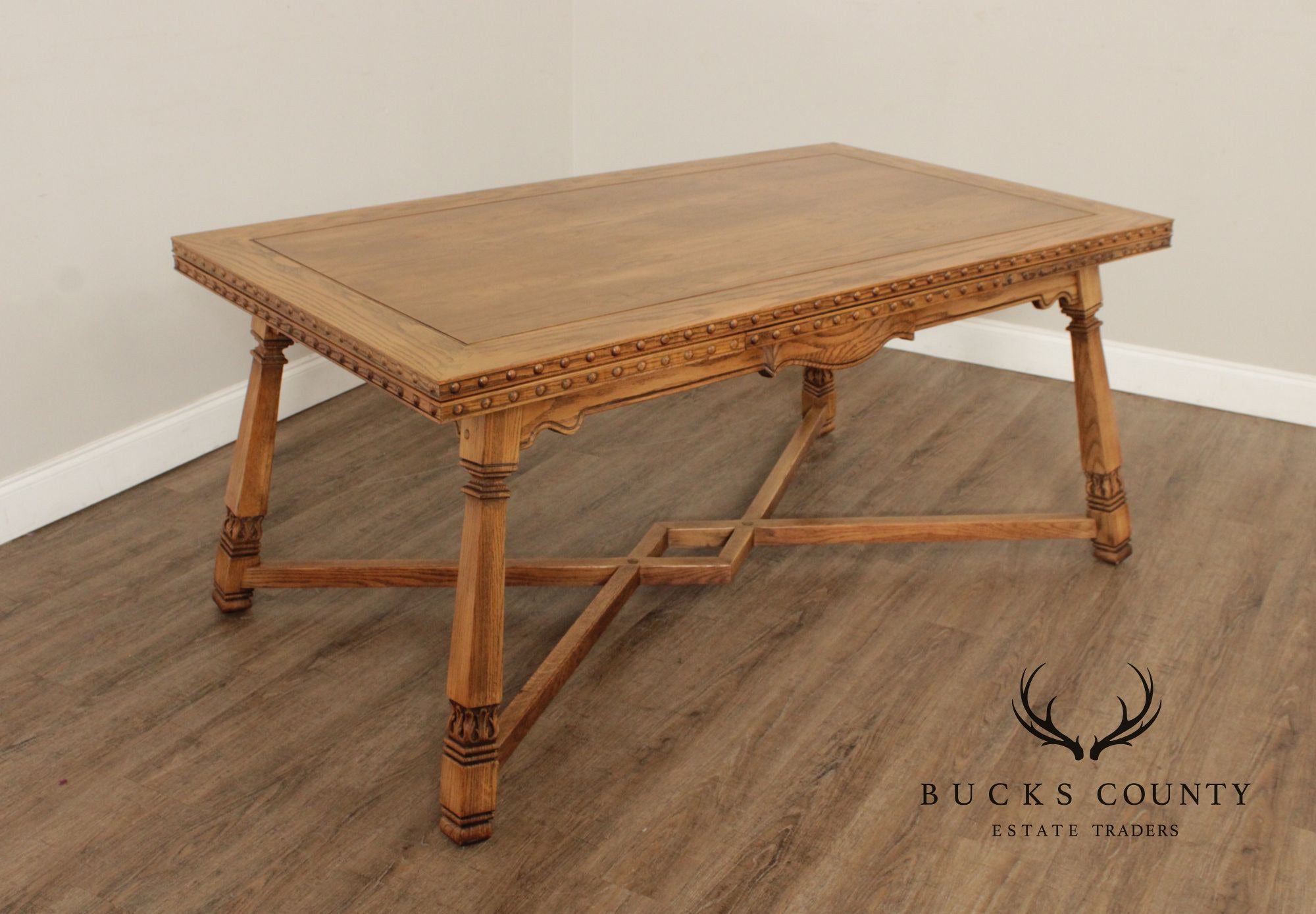 Romweber Viking Oak Draw-Leaf Dining Table