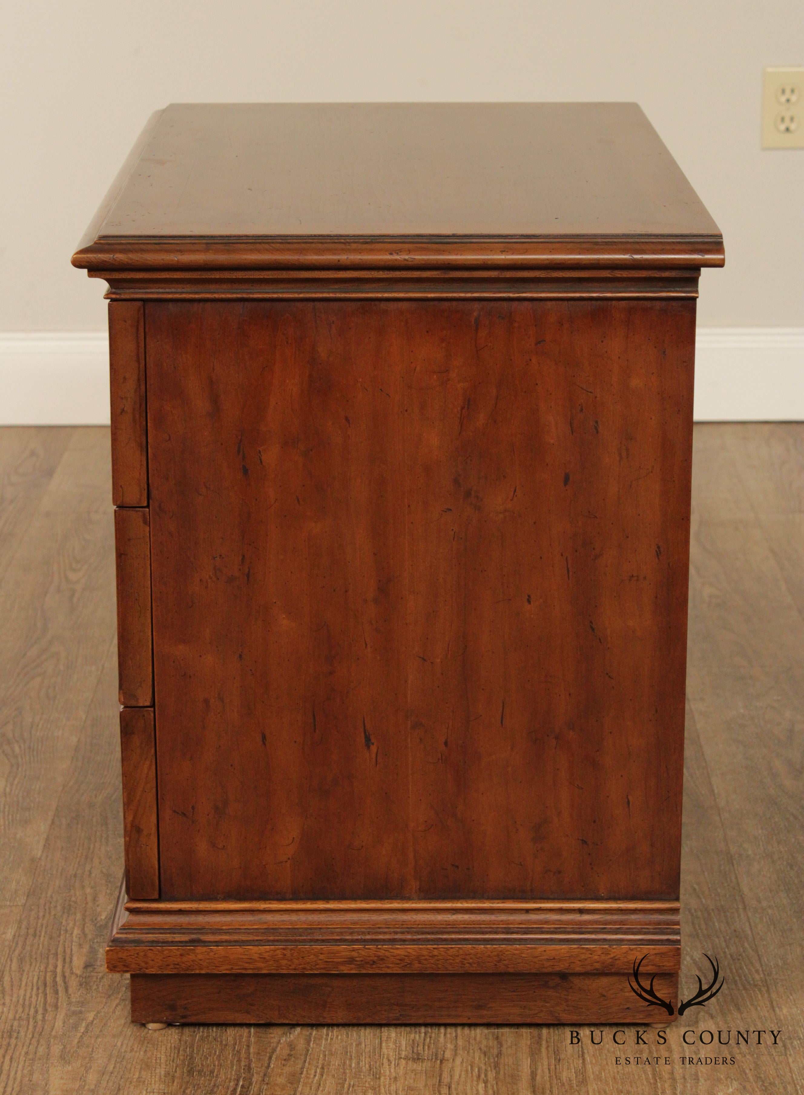 Heritage Grand Tour Collection Vintage Walnut 3 Drawer Chest, Nightstand
