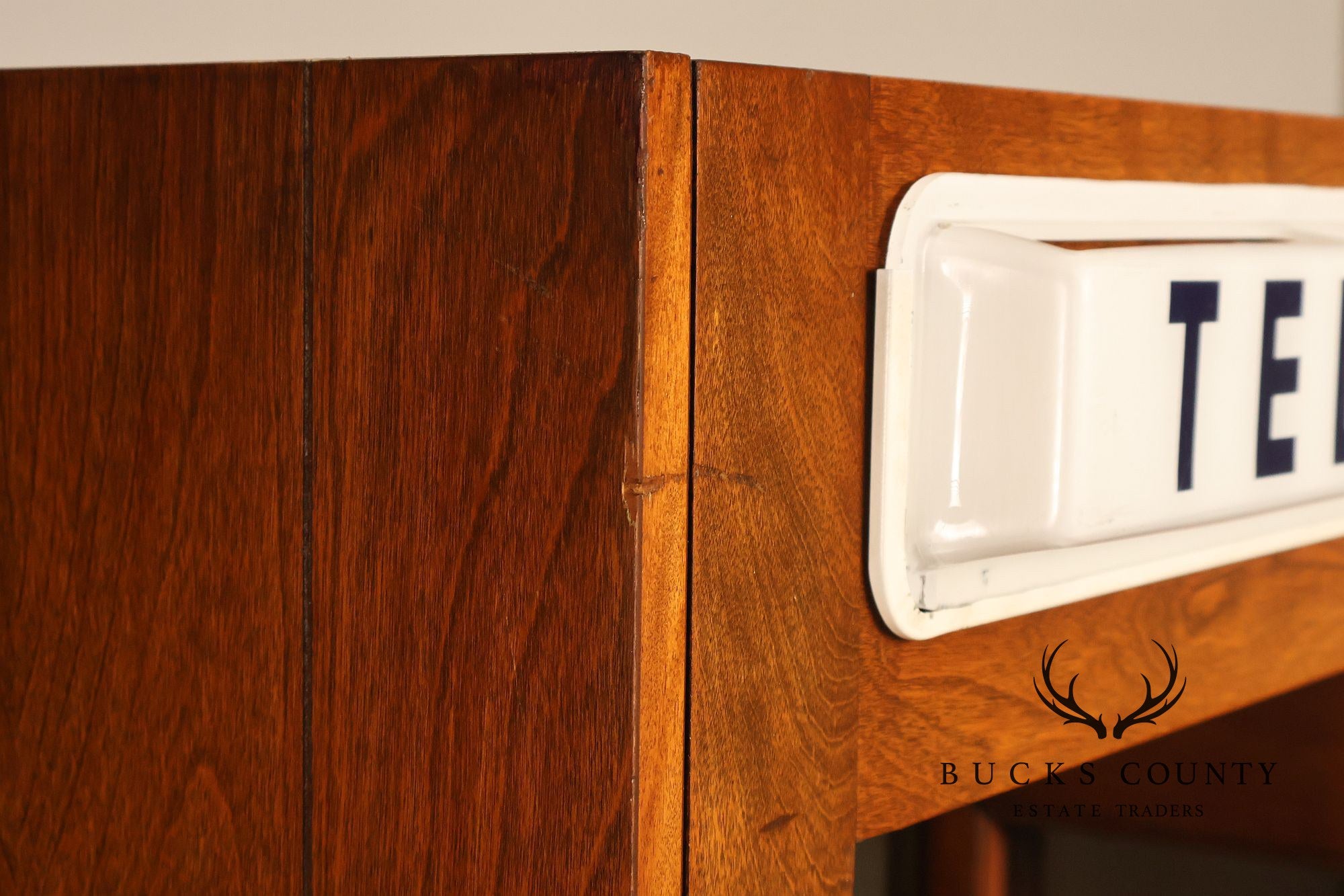 Pacific Bell Wooden Telephone Booth With Coin Operated Payphone