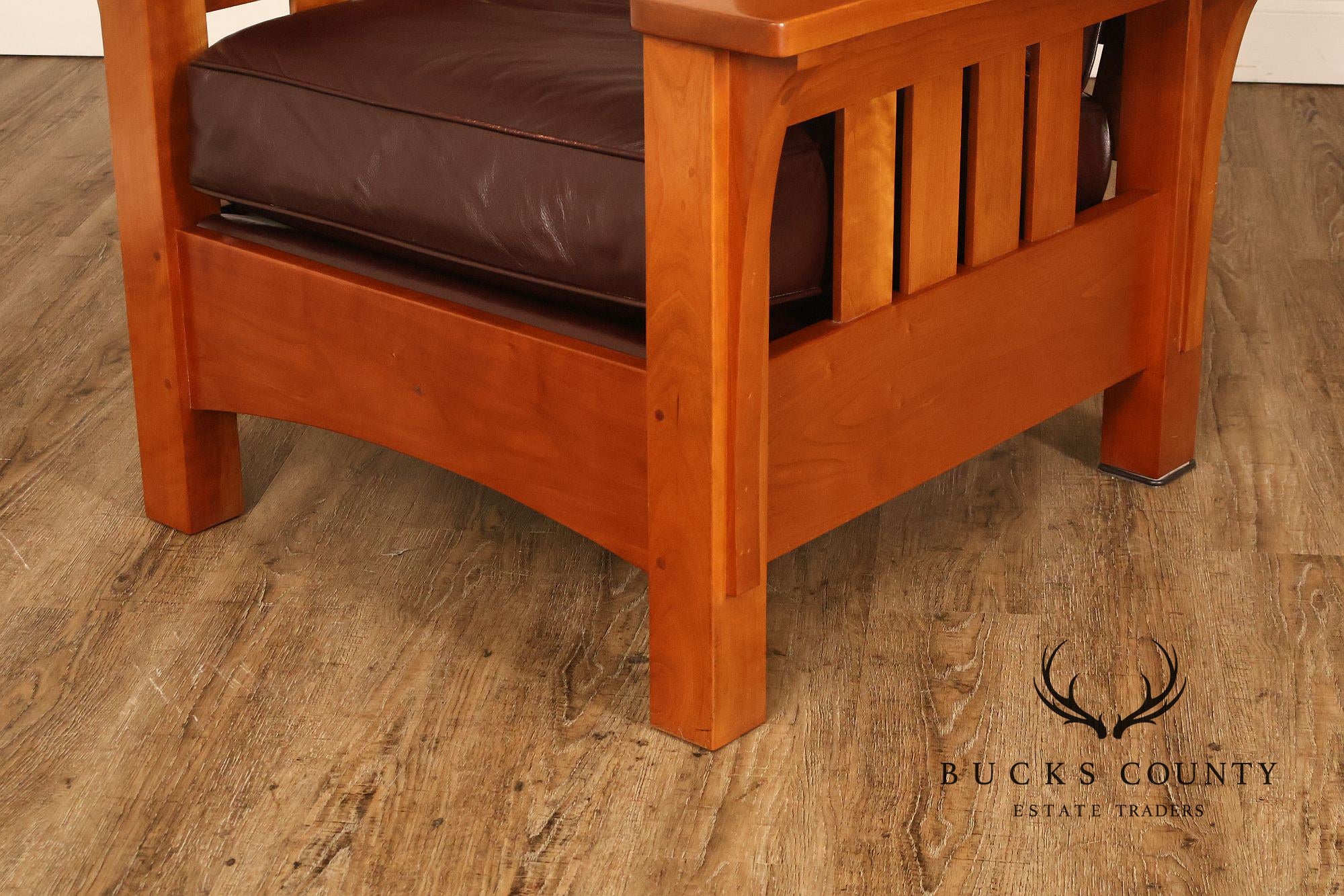 Stickley Mission Collection Cherry Bow Arm Morris Chair