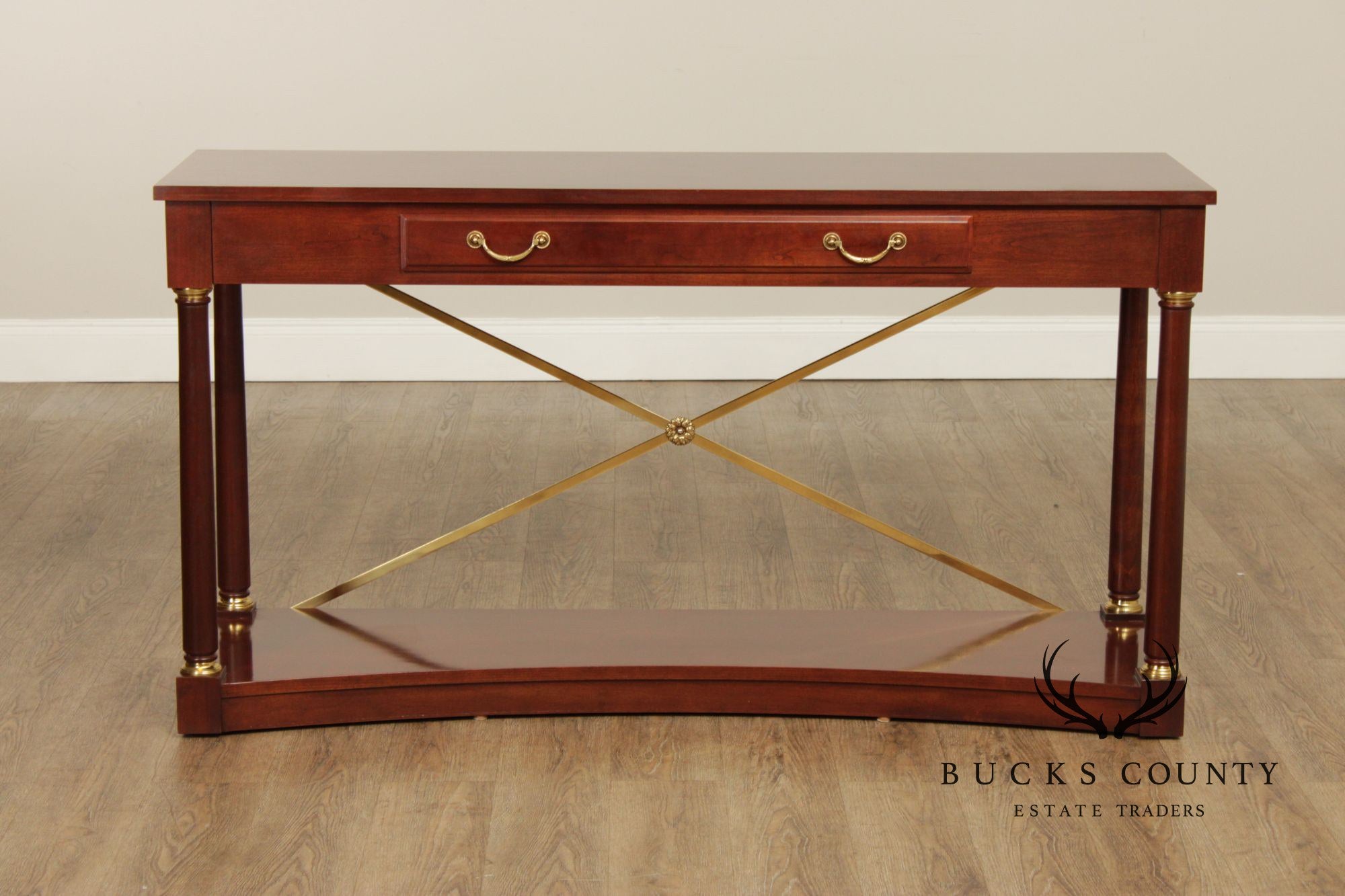 Ethan Allen 'Medallion' Cherry One-Drawer Console Table