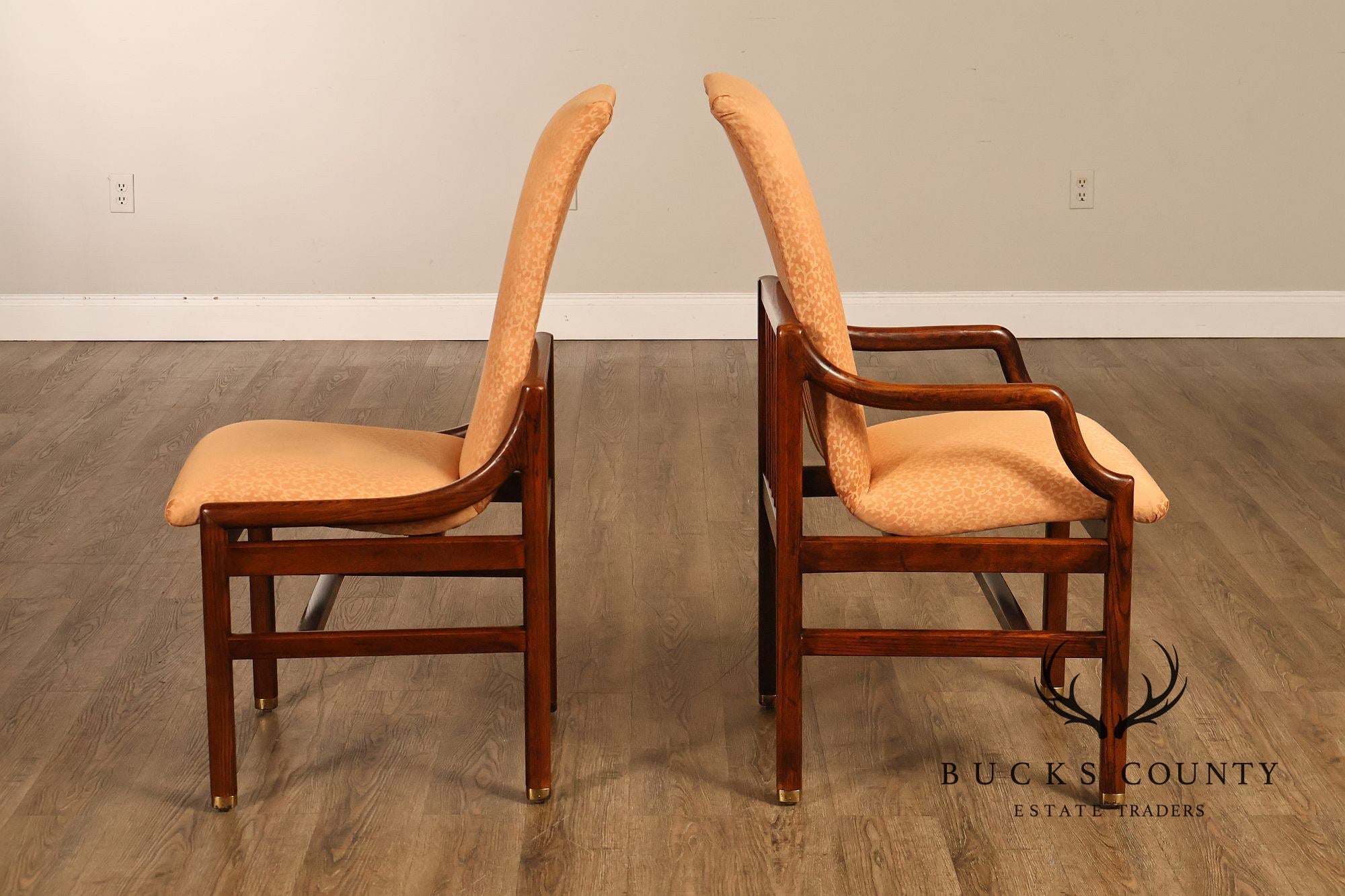Henredon 'Scene One' Set of Six Oak Dining Chairs