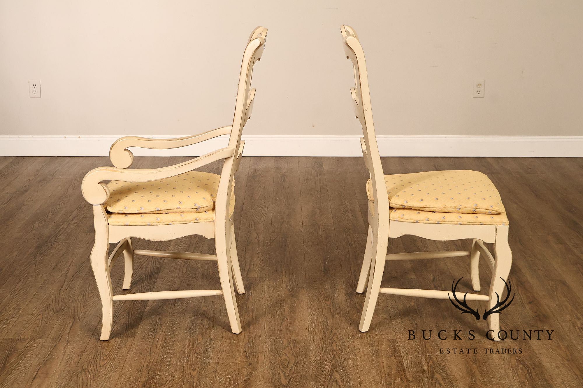 Drexel Heritage French Country Style Set of Eight Dining Chairs