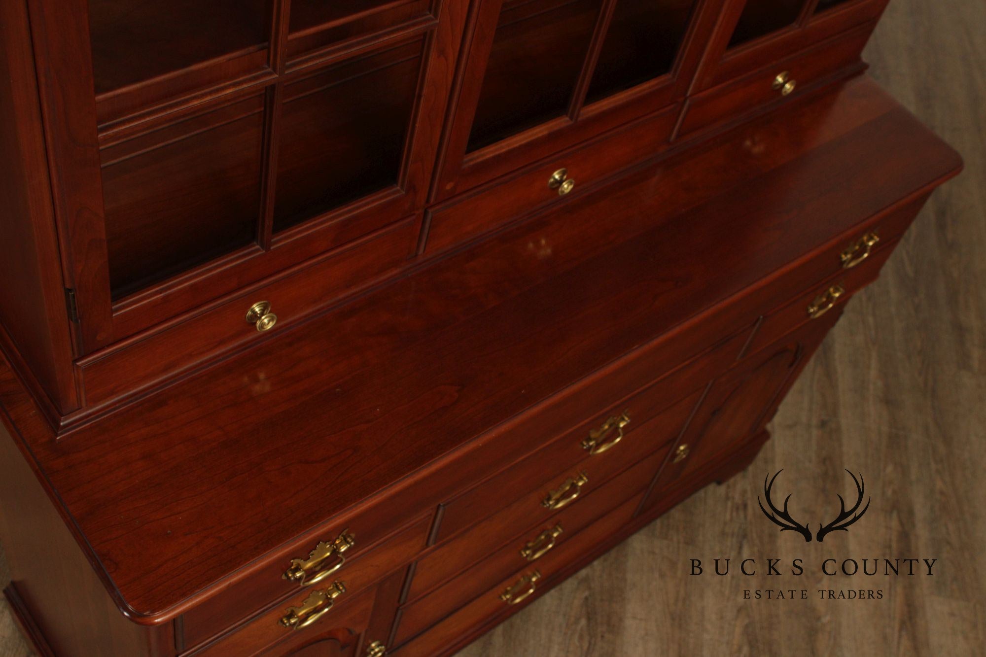 Pennsylvania House Cherry Chippendale Style China Cabinet