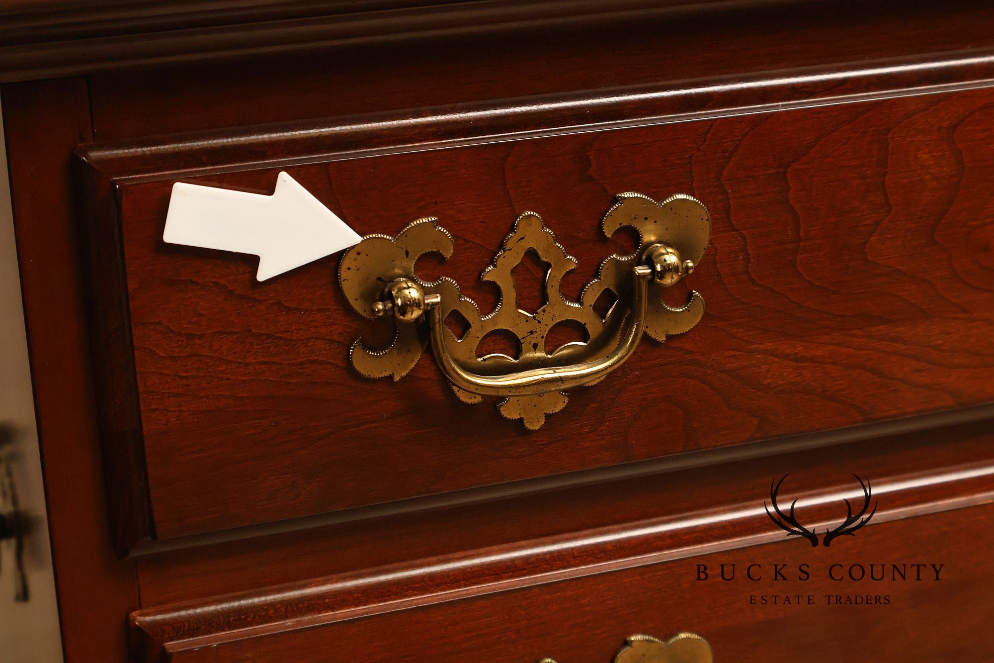 Ethan Allen Georgian Court Collection Pair Of Cherry Nightstands
