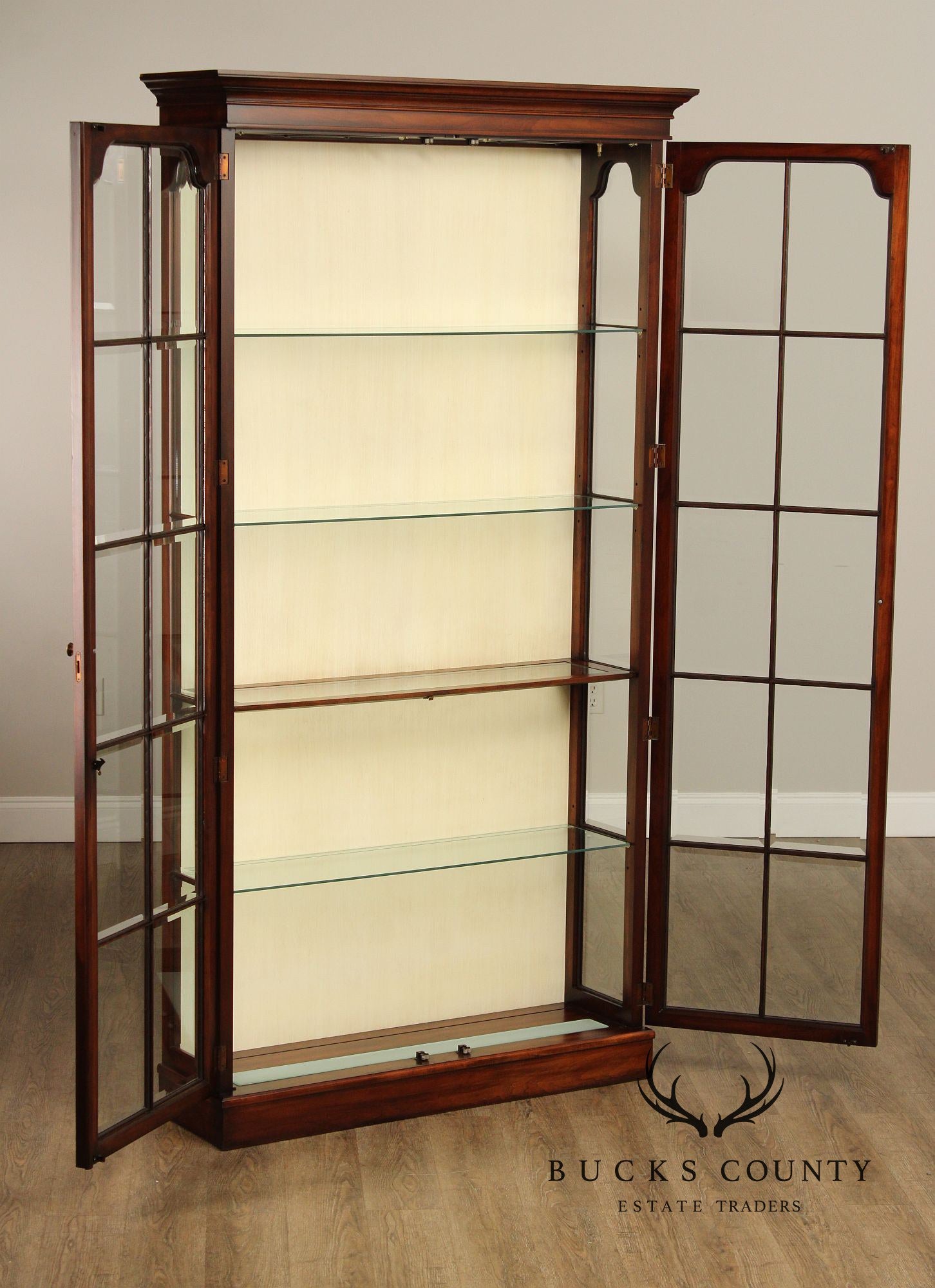 Union National Fruitwood Display Cabinet