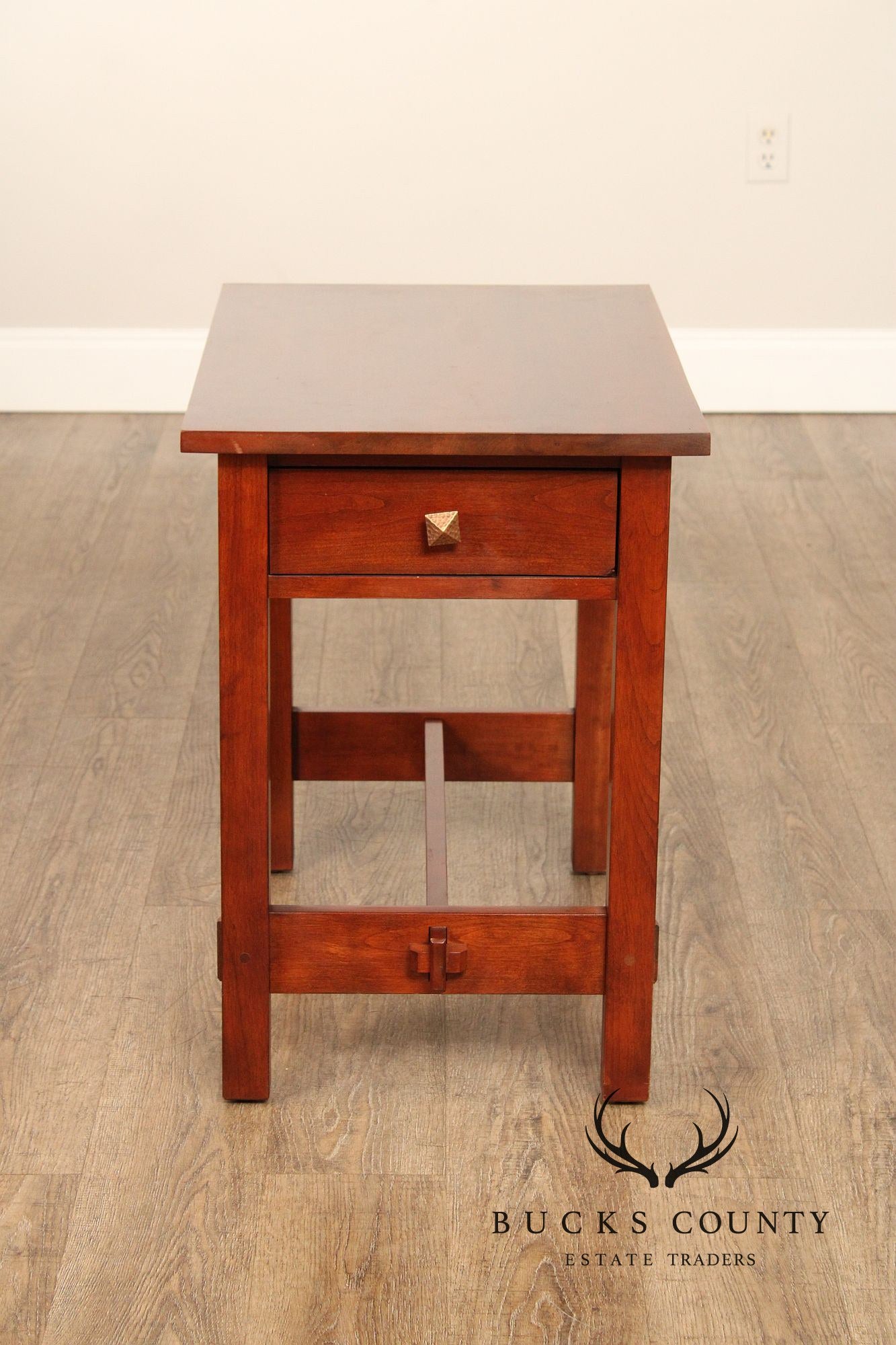 Stickley Mission Collection Cherry End Table with Drawer