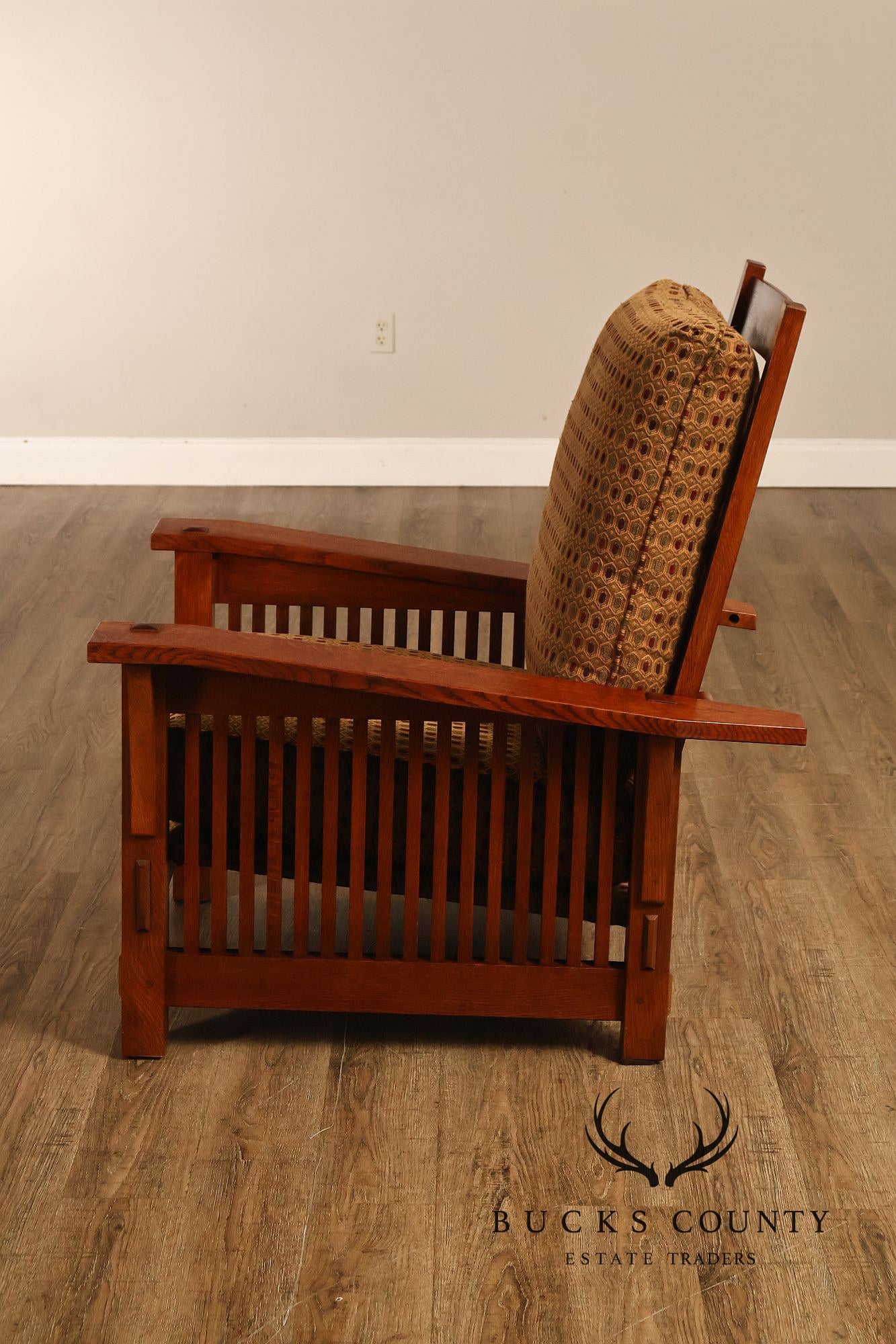 Stickley Mission Collection Oak Spindle Morris Chair