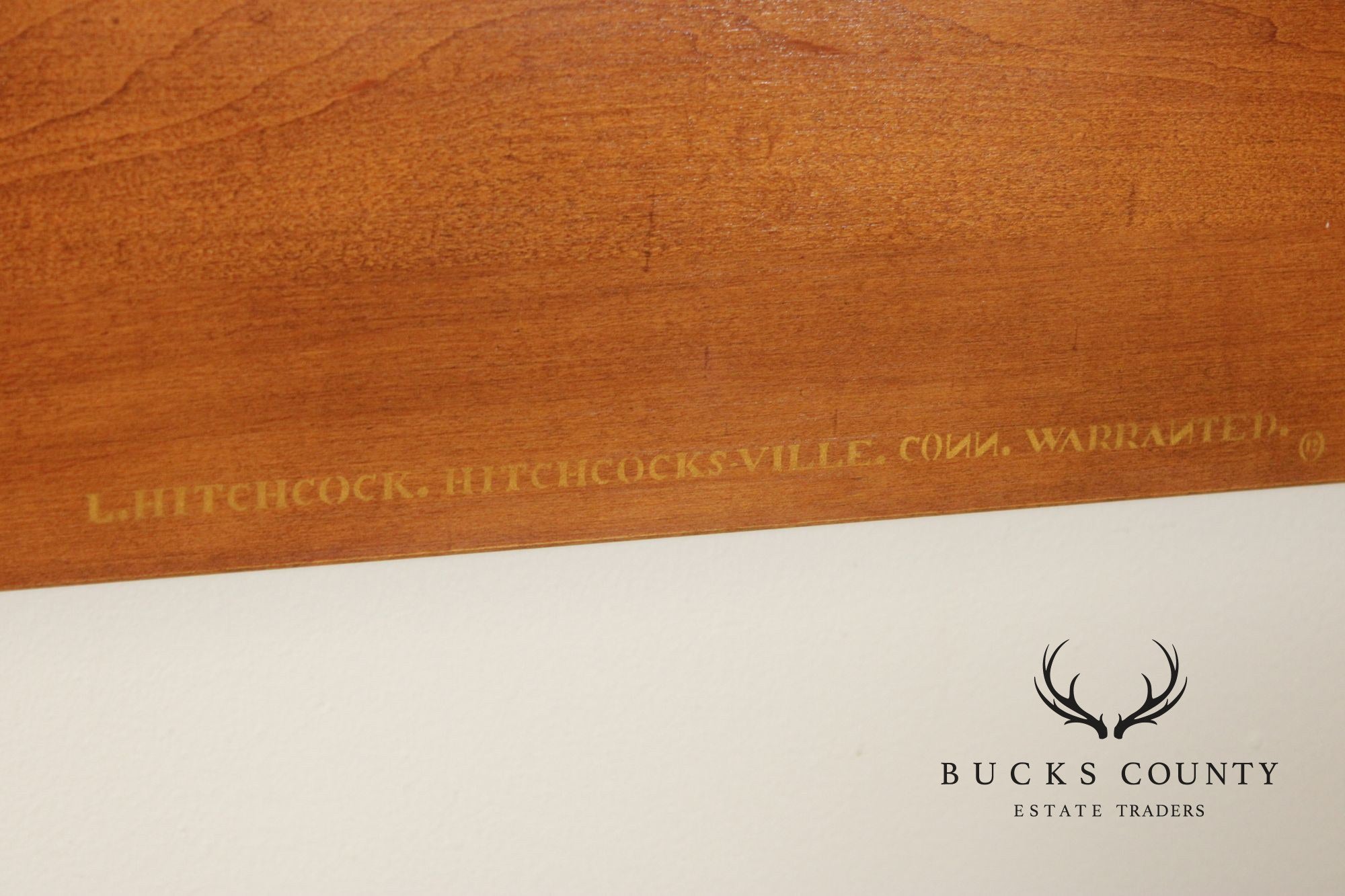 Hitchcock Early American Style Pair of Painted Twin Headboards