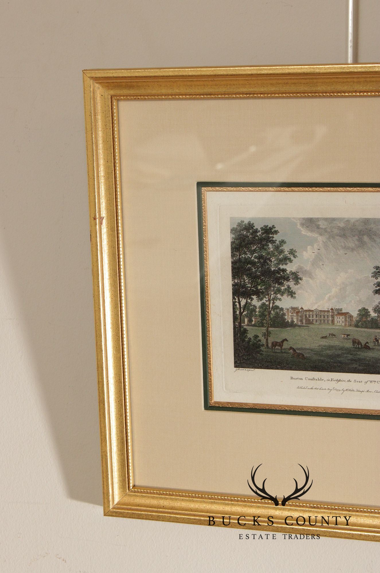 W. Angus Framed Print of English Estate