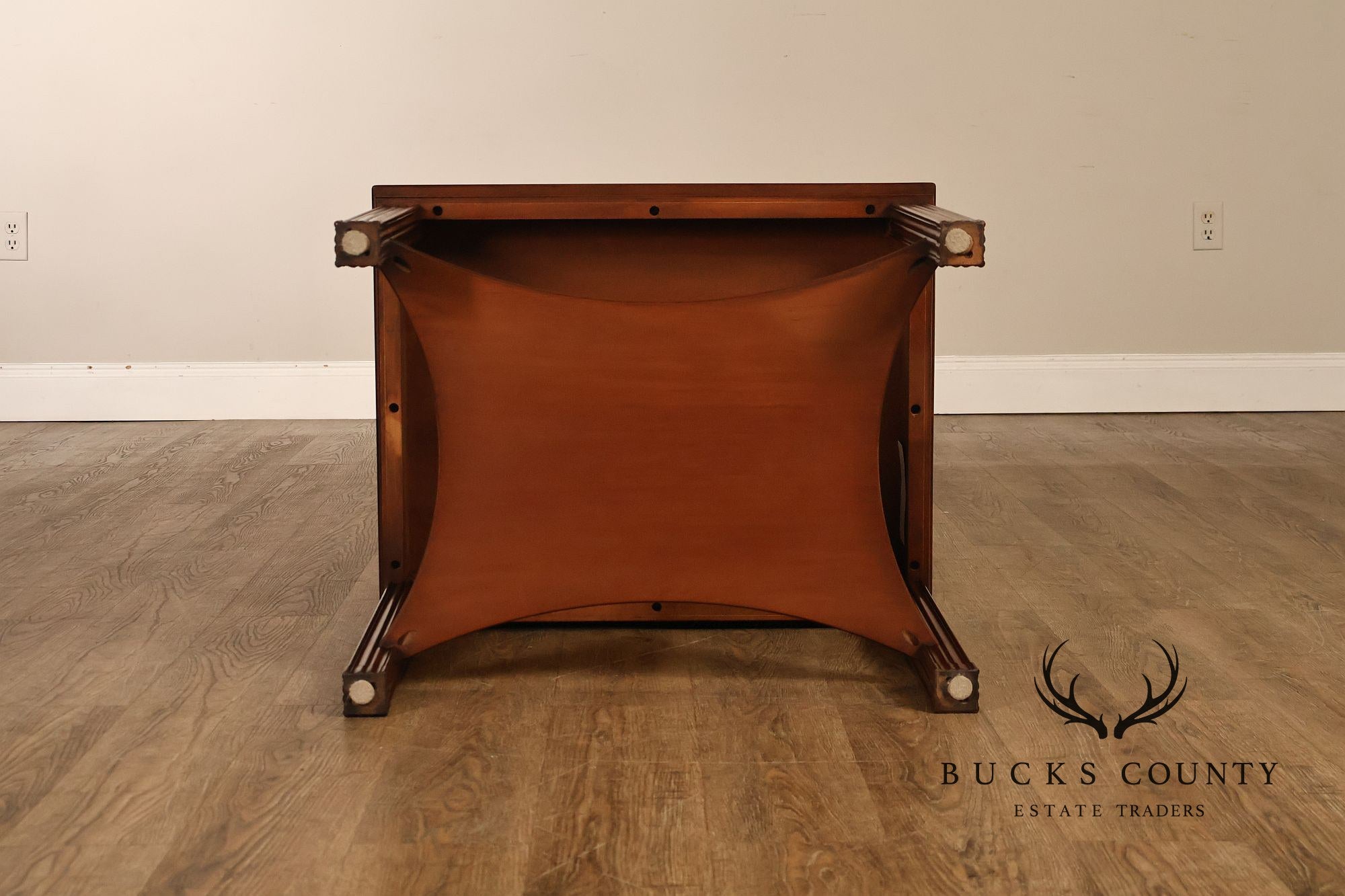 Henkel Harris Georgian Style Pair of Mahogany Side Tables