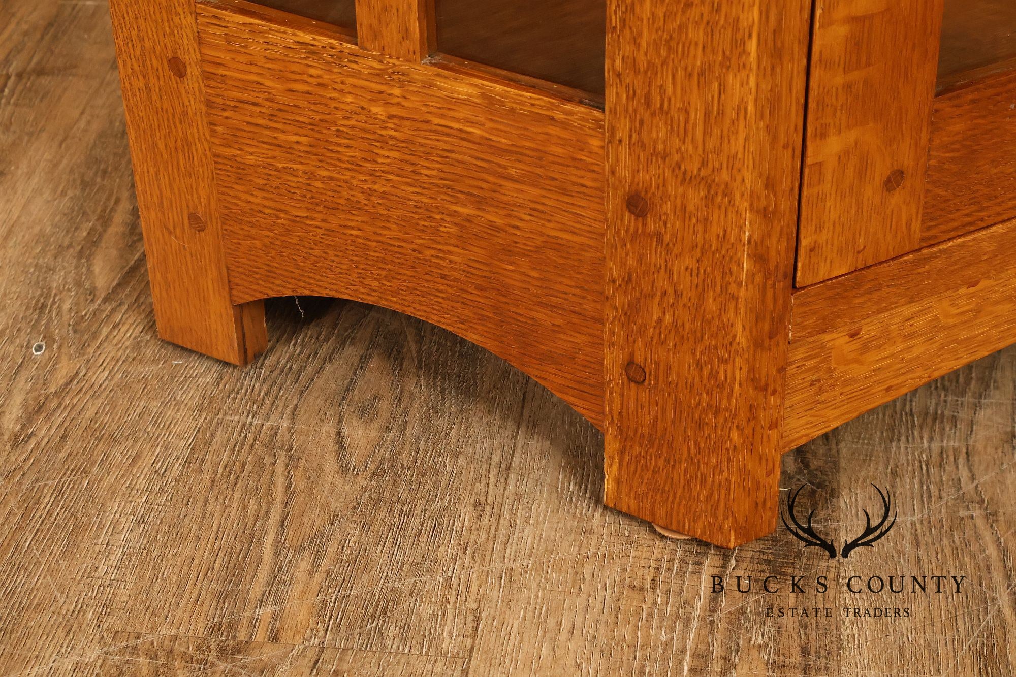 Stickley Mission Collection Oak Corner Cabinet