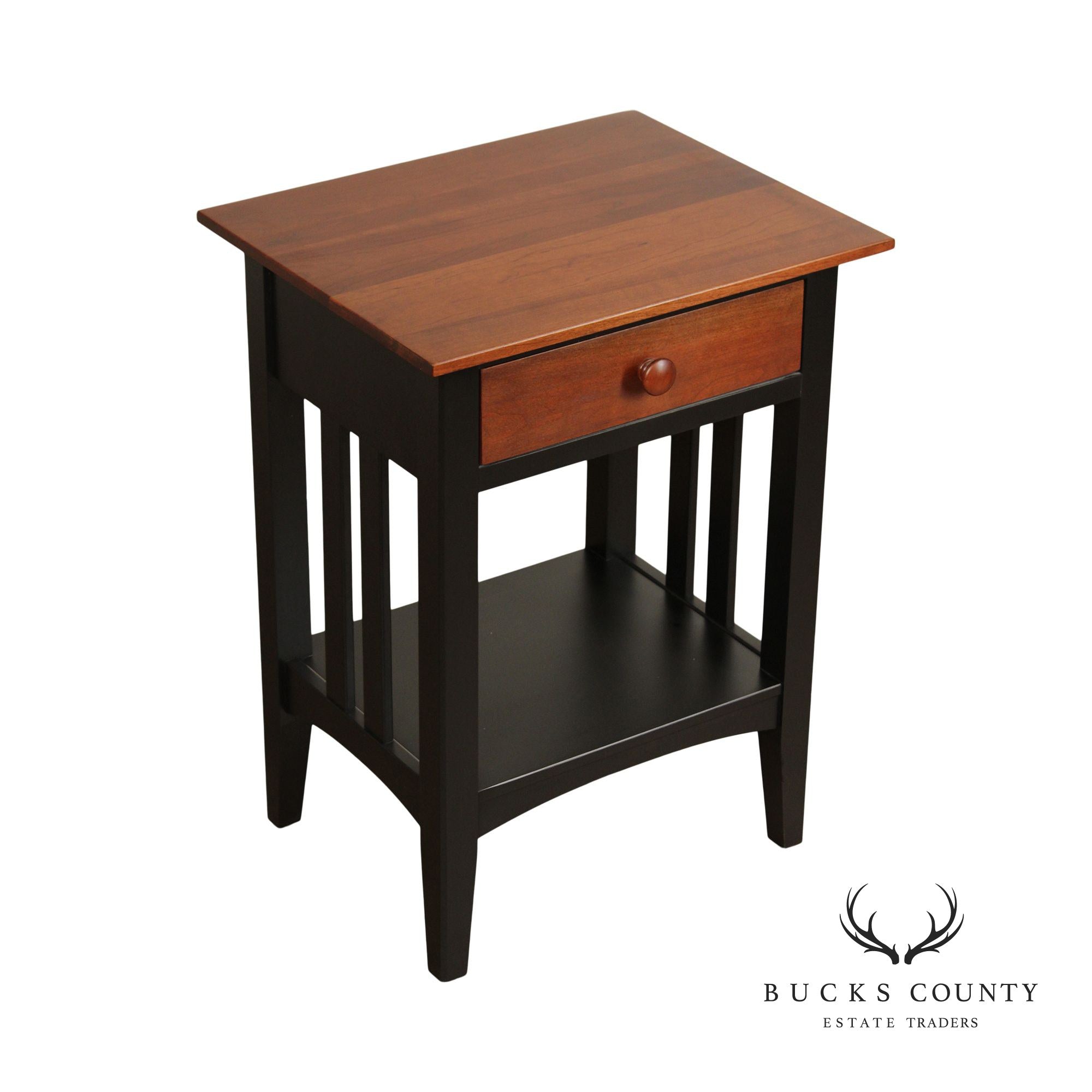 Ethan Allen 'American Impressions' Ebonized Cherry Nightstand