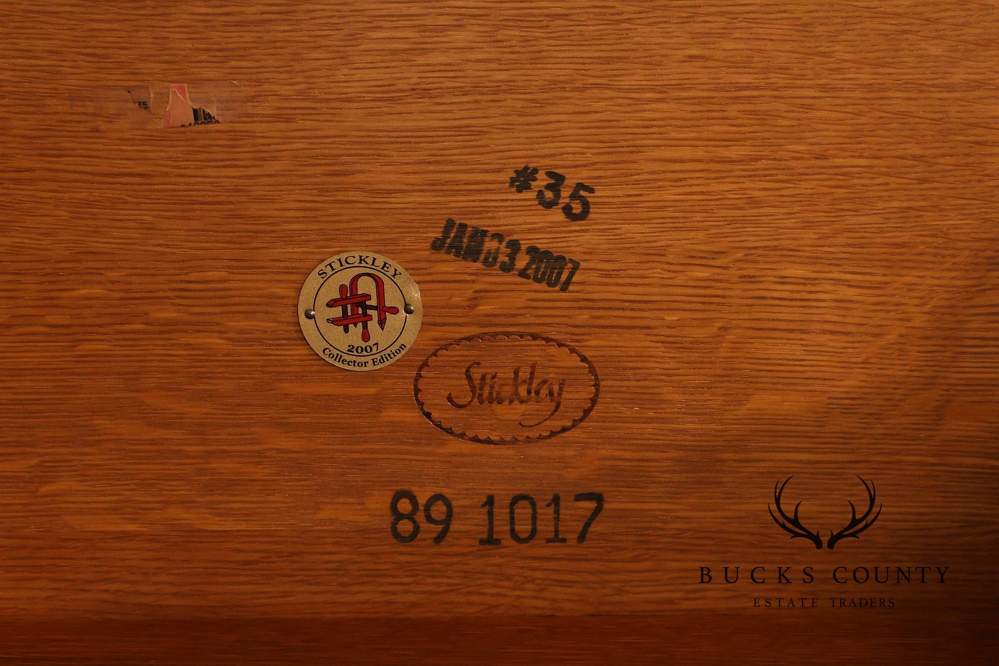 Stickley Mission Collection Harvey Ellis Inlaid Oak Tiered Occasional Table