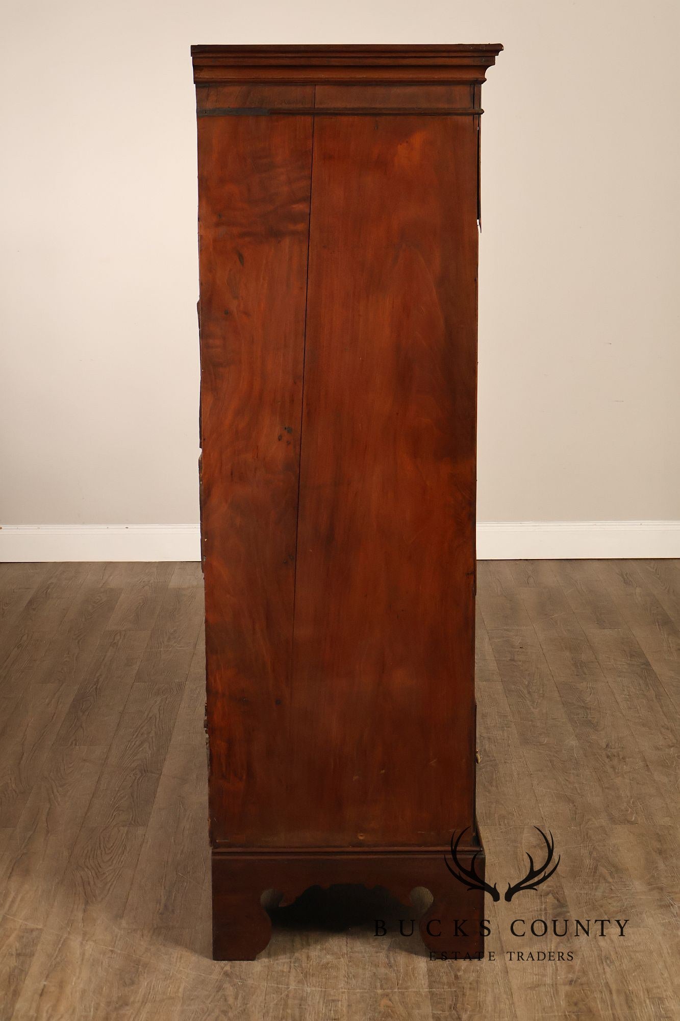 Antique 18th Century American Walnut Tall Chest Of Drawers