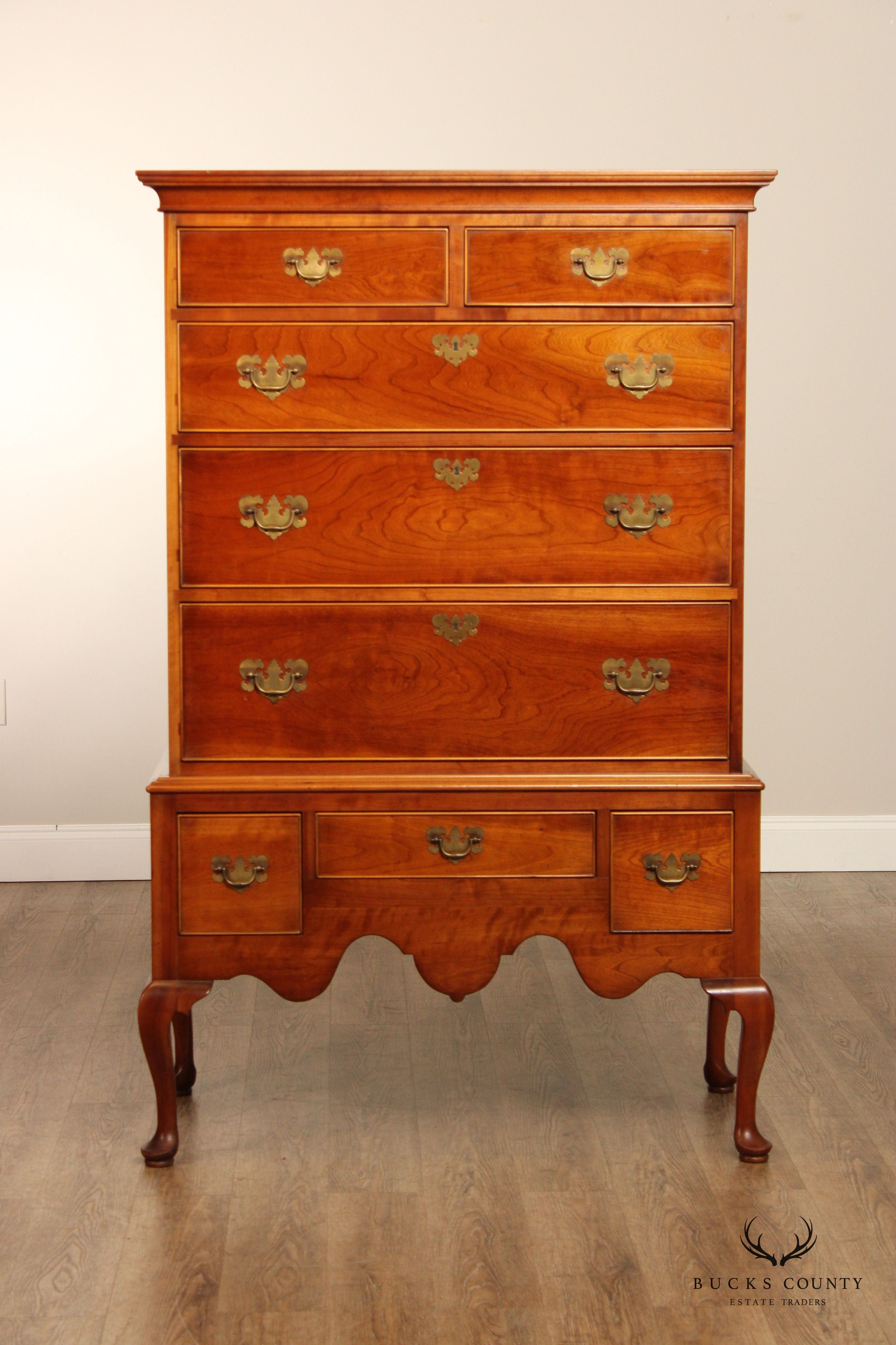 Stickley Cherry Valley Queen Anne Style Highboy Chest