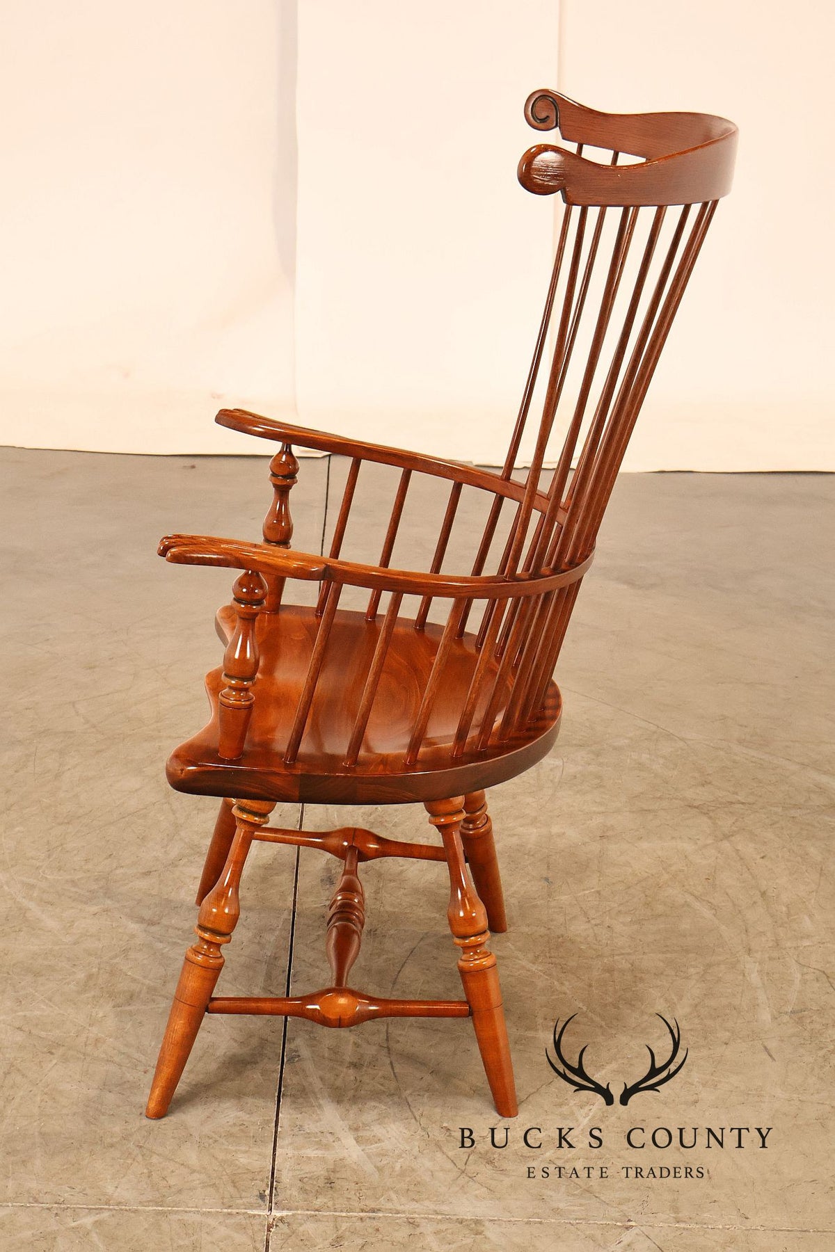 Frederick Duckloe Cherry Comb-Back Windsor Armchair