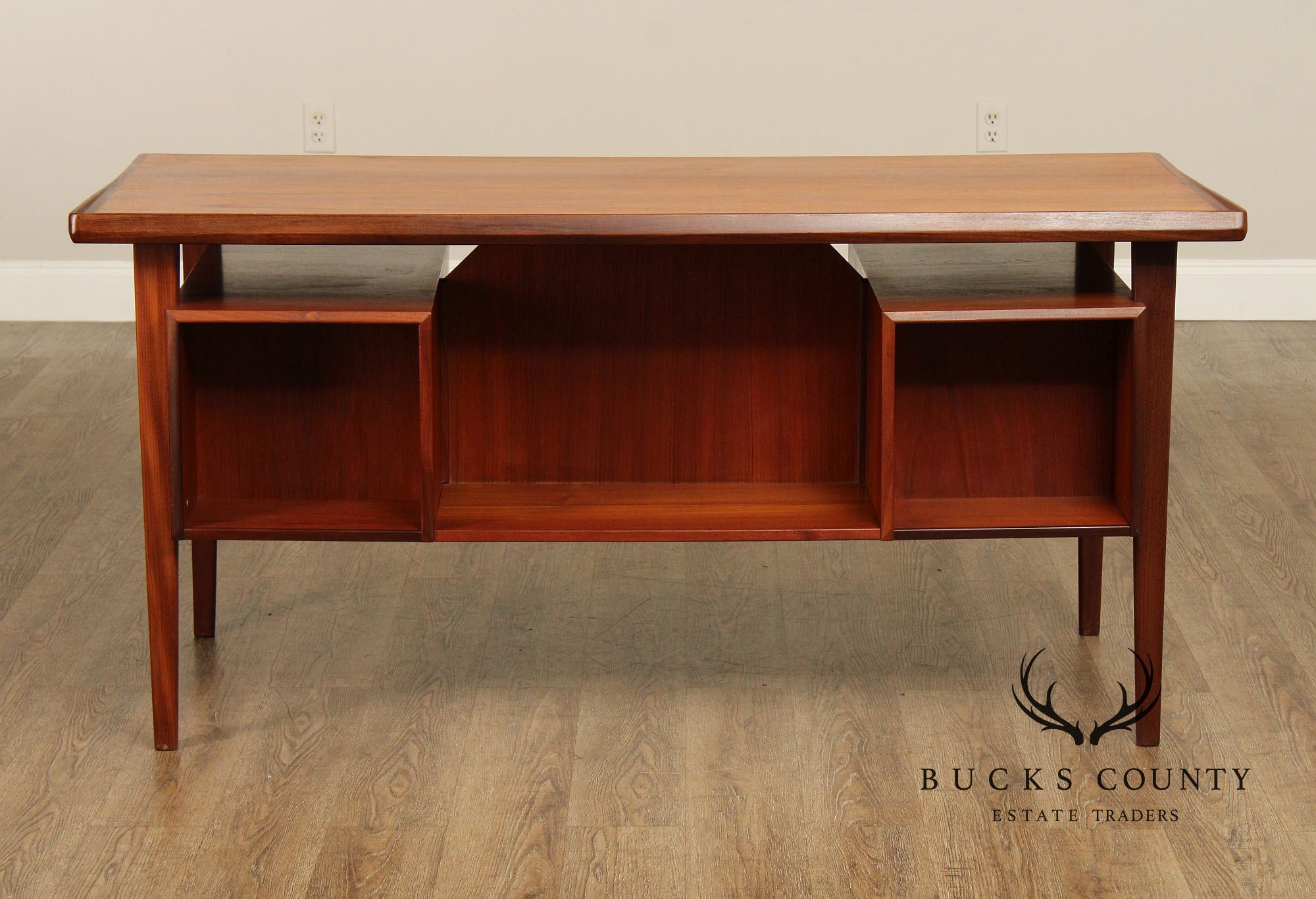 Peter Løvig Nielsen Danish Modern Teak Executive Desk