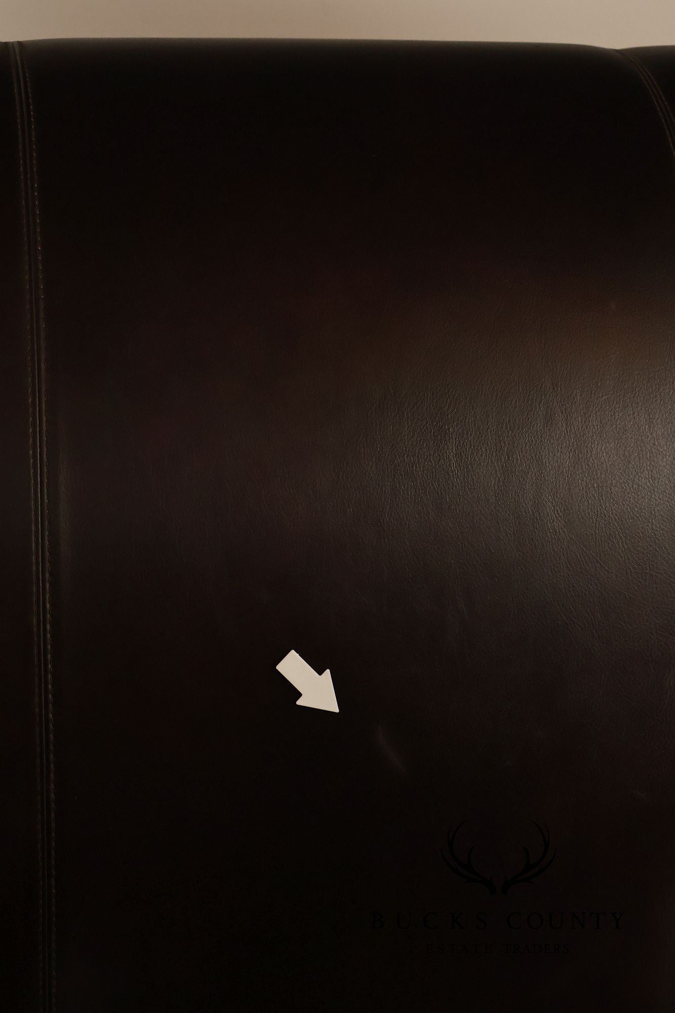 Stanley Leather King Size Sleigh Bed