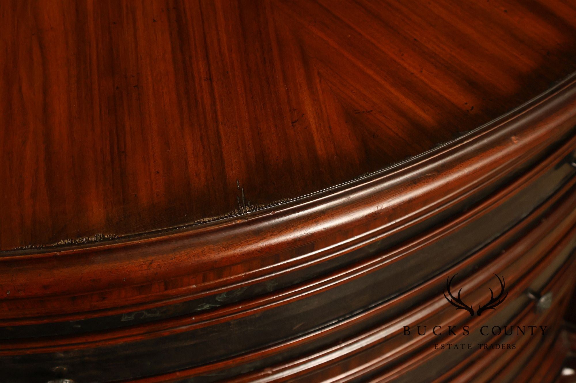 Maitland-Smith Pair Of Mahogany Three Drawer Chest Nightstands