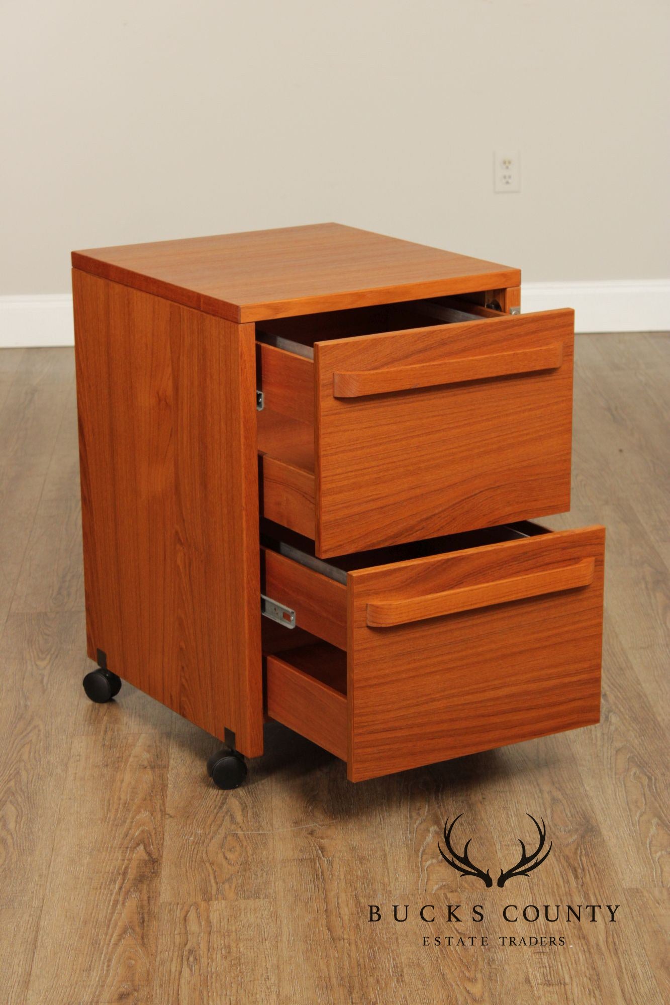 Danish Modern Teak Two-Drawer File Cabinet