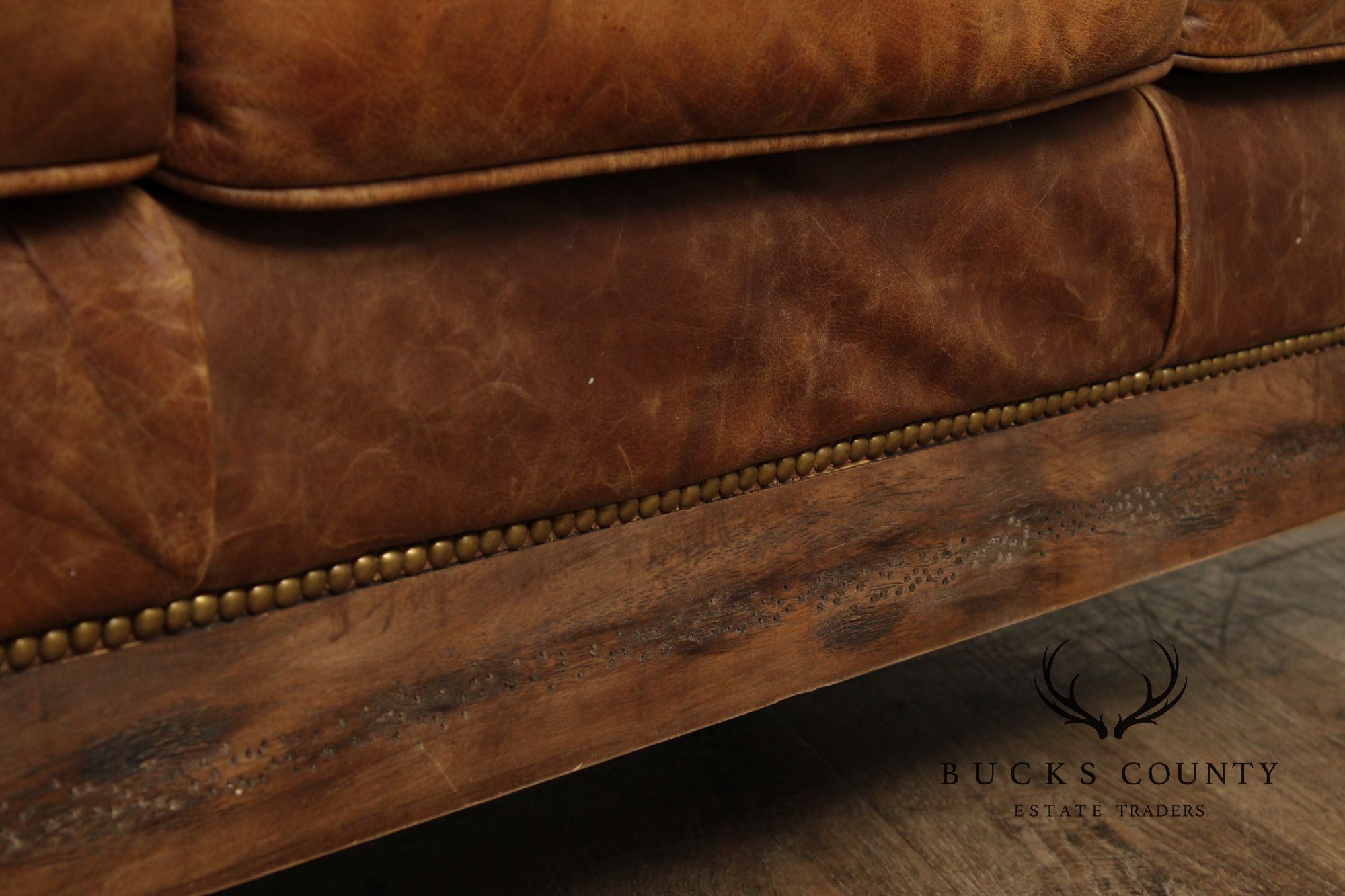 Moe's Collection 'Darlington' Rustic Leather Sofa