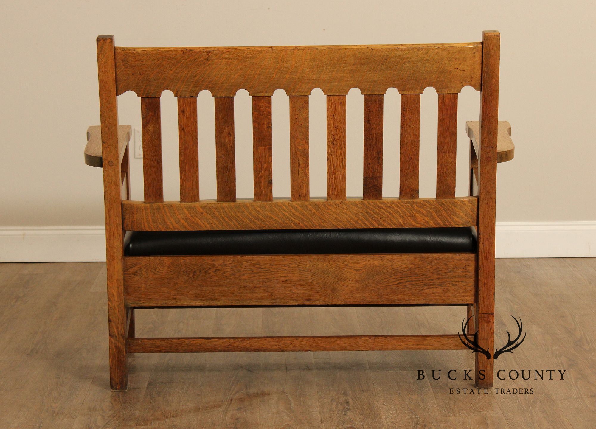 Antique Mission Oak Settee