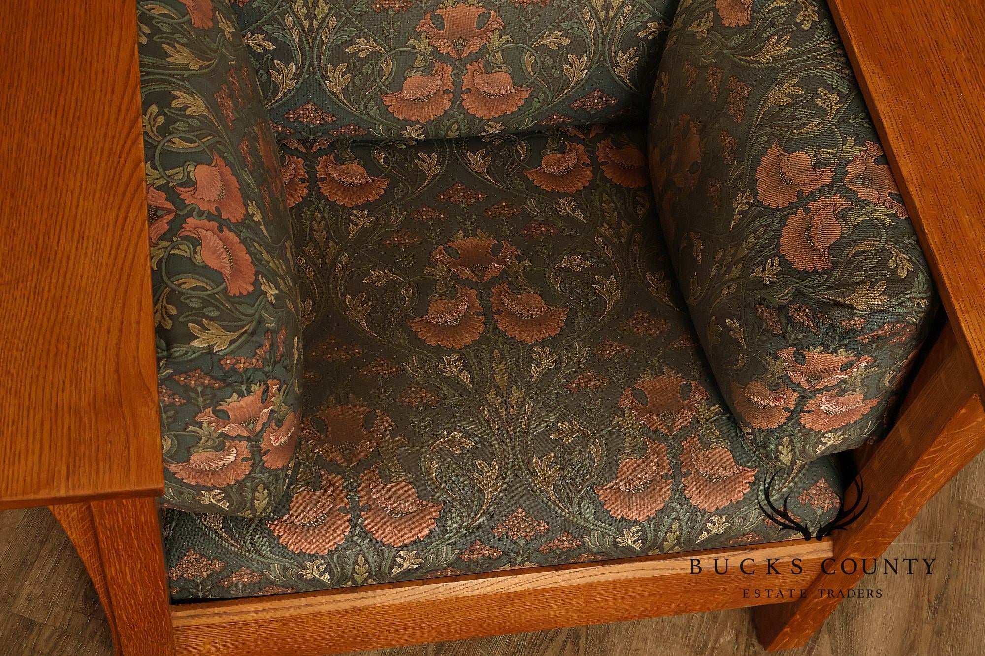 Stickley Mission Collection Pair of Oak Prairie Chairs