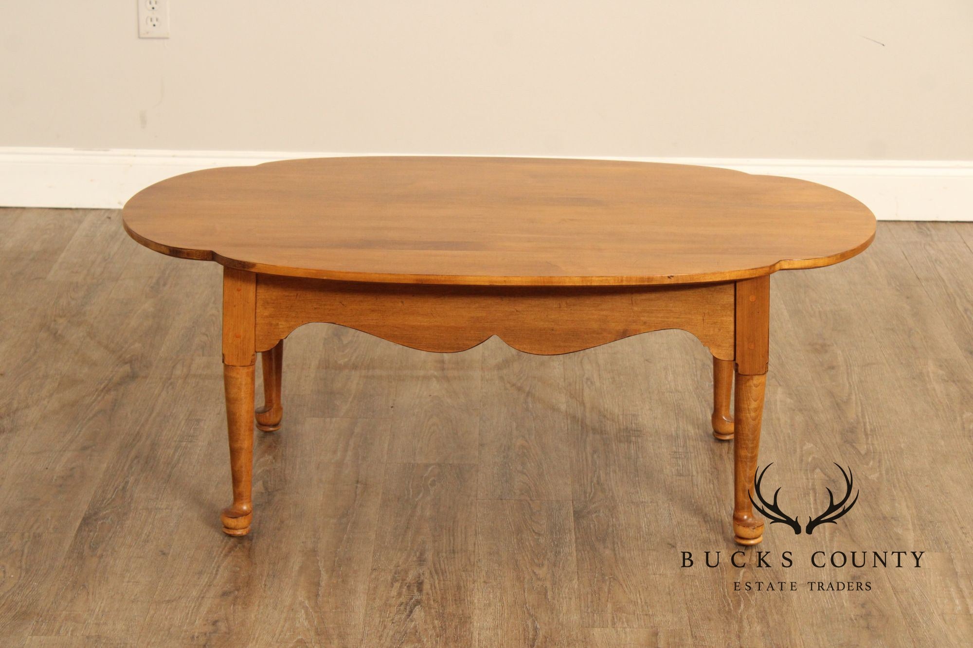 Ethan Allen Early American Style Maple Coffee Table