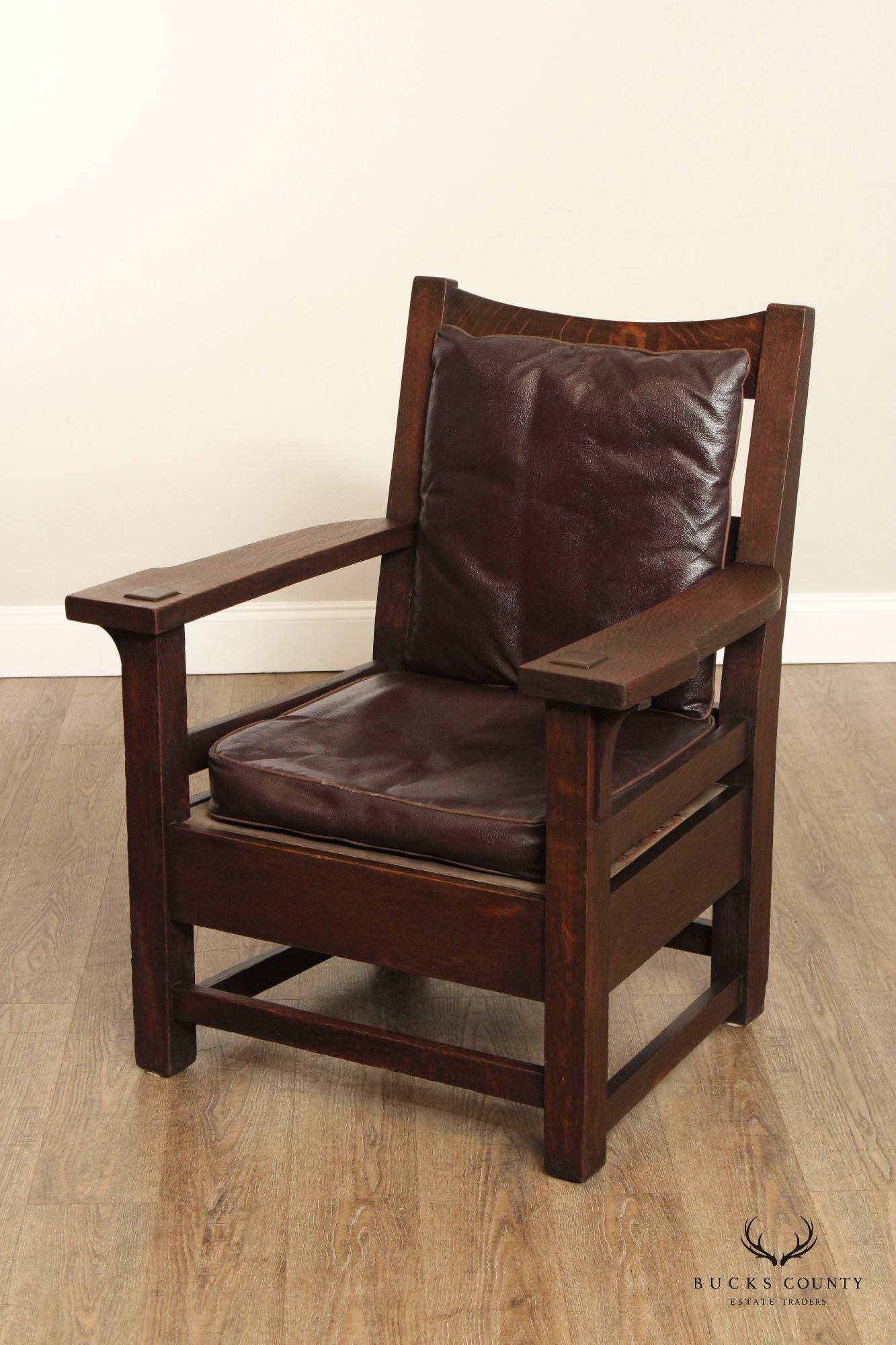 Antique Mission Oak Lounge Chair